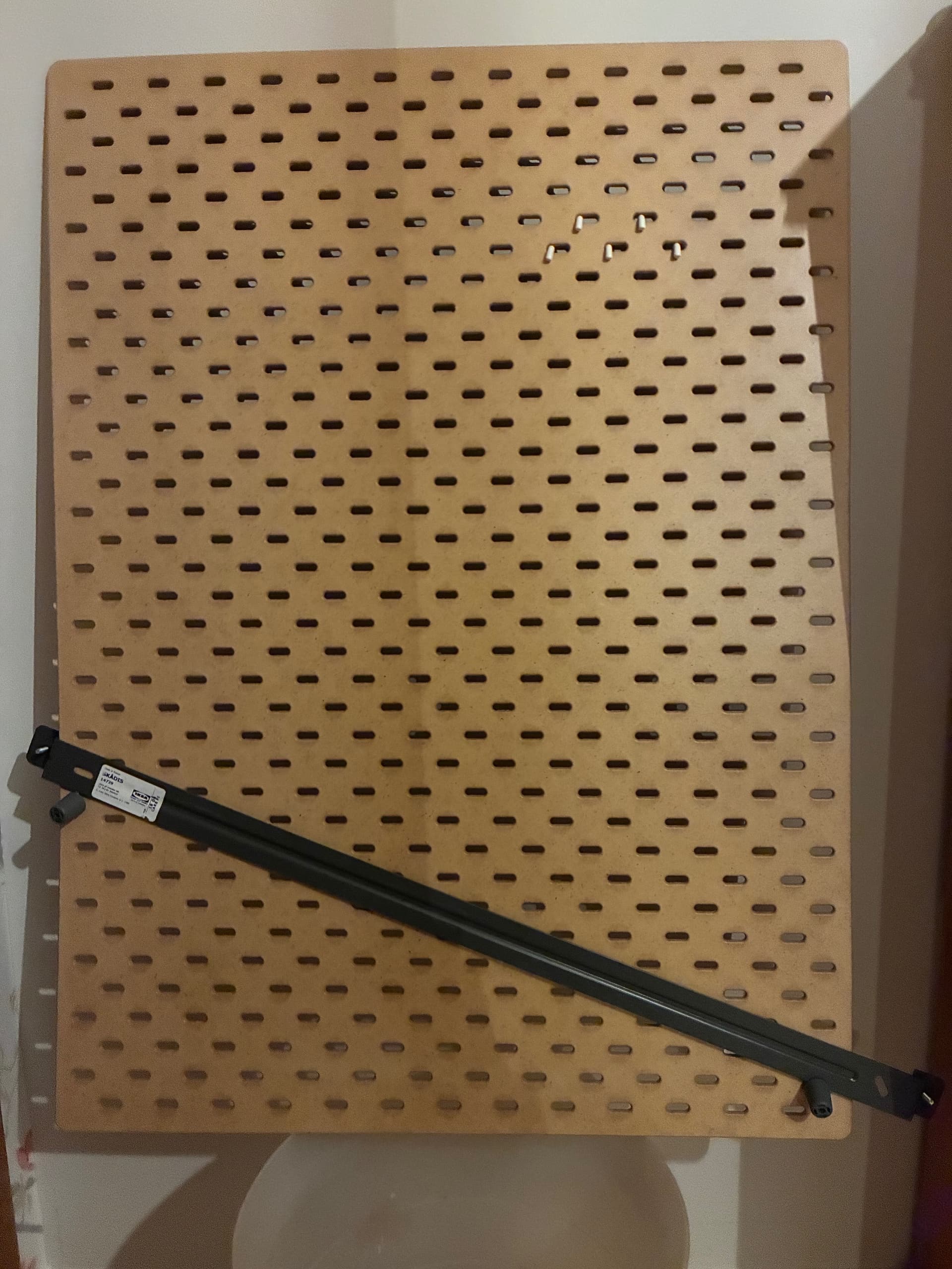 Pegboards panneau perforé, bois, 76x56 cm