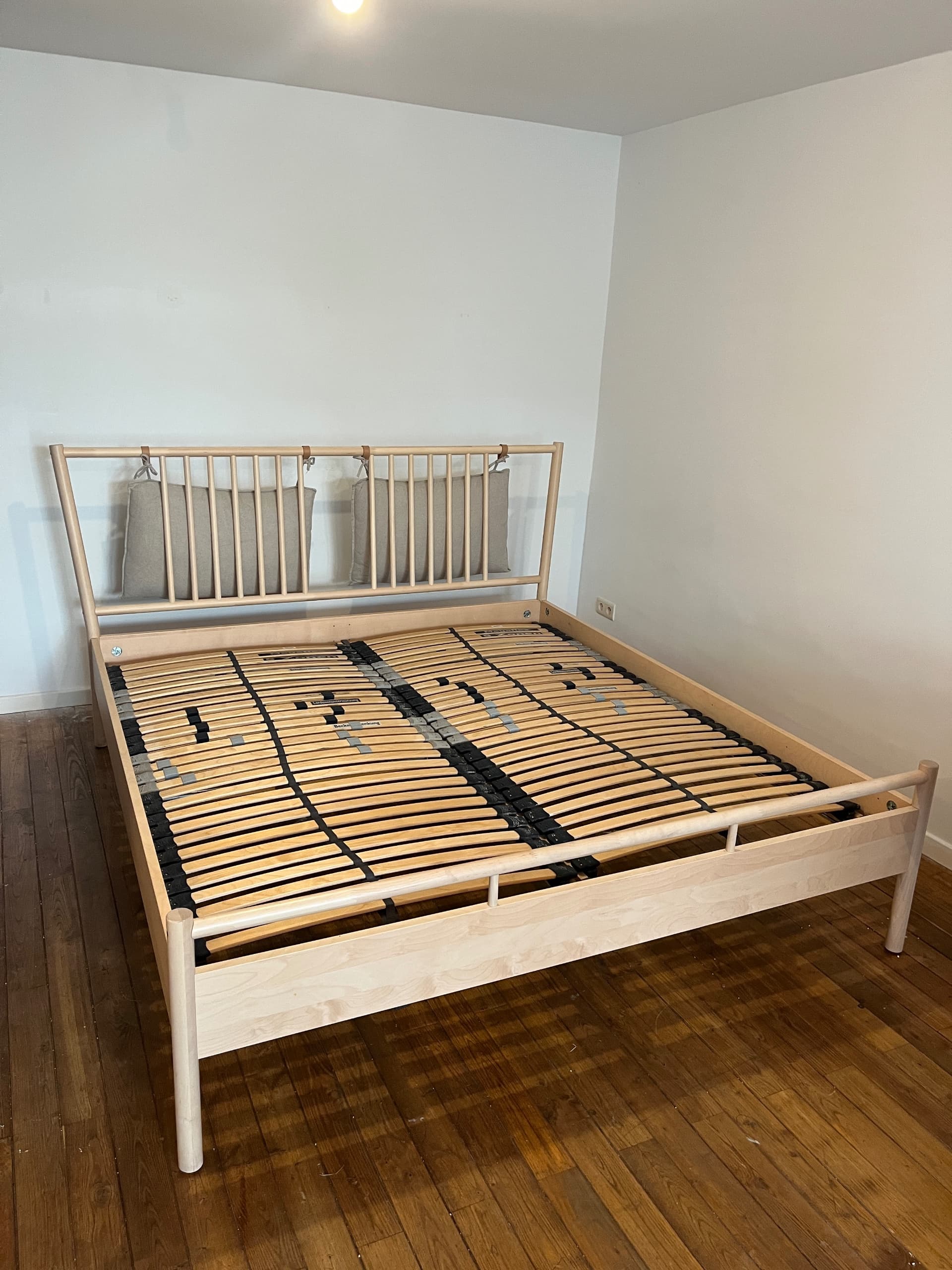 BJÖRKSNÄS bed frame, birch/birch veneer, 180x200 cm