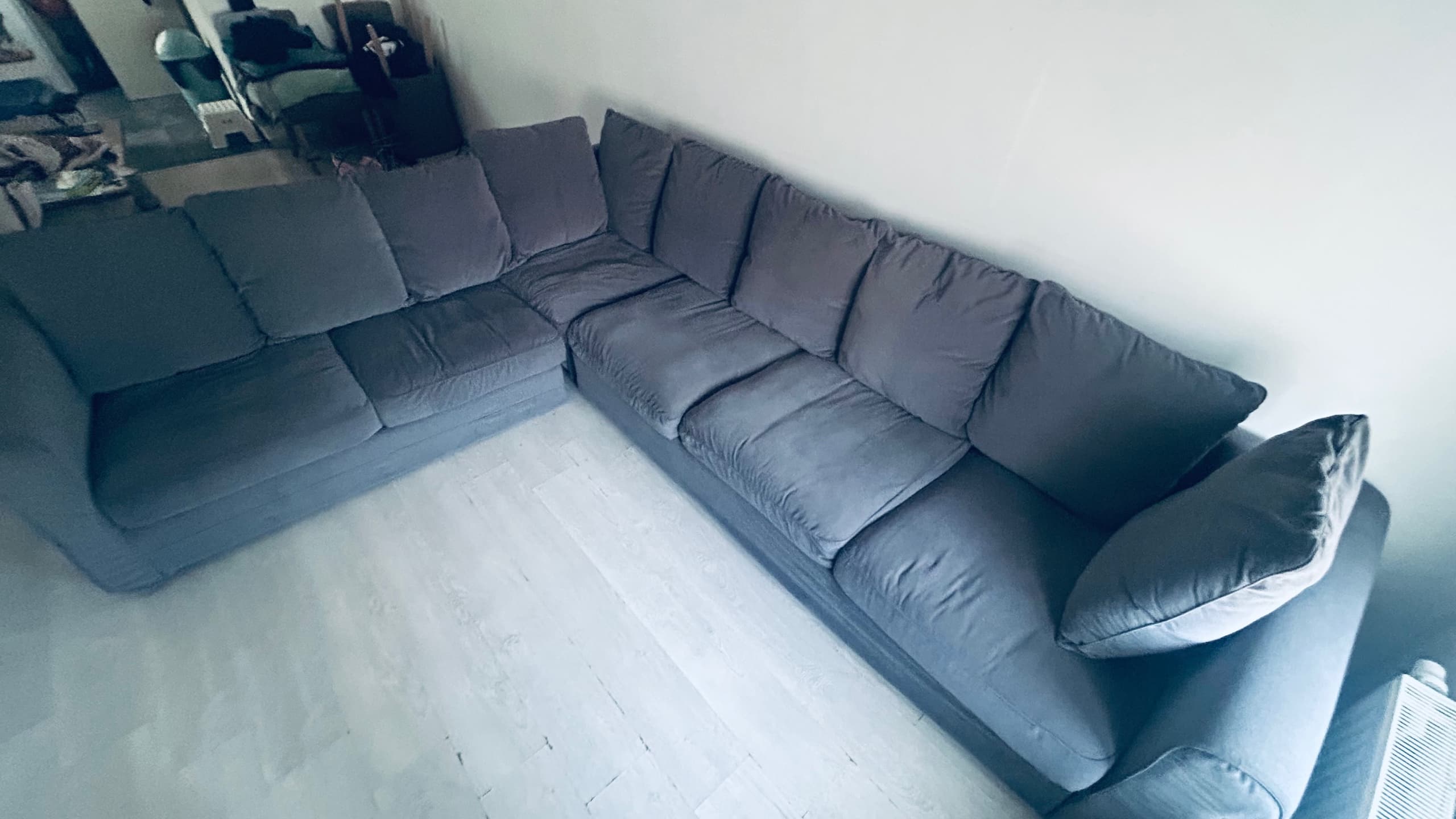 GRÖNLID hoes voor hoekslaapbank, 5-zits, met chaise longue/Hillared antraciet