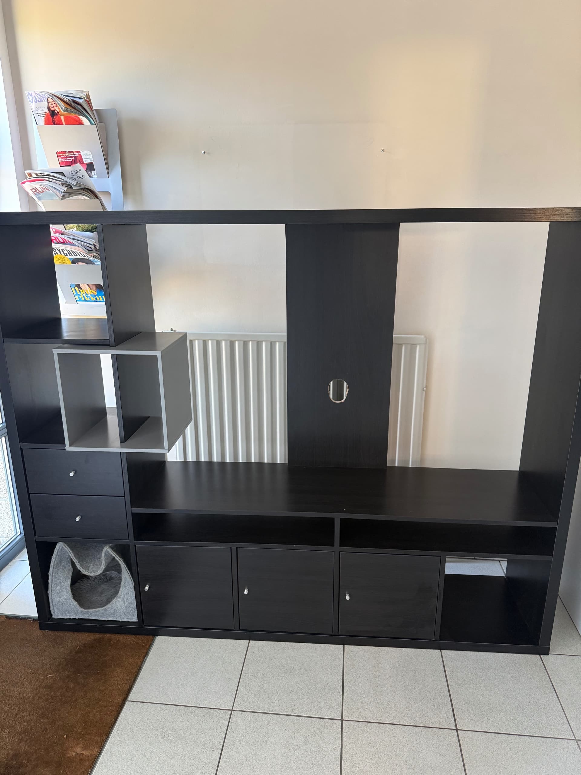 KALLAX TV MEUBEL tv-meubel, zwartbruin, 147x60 cm