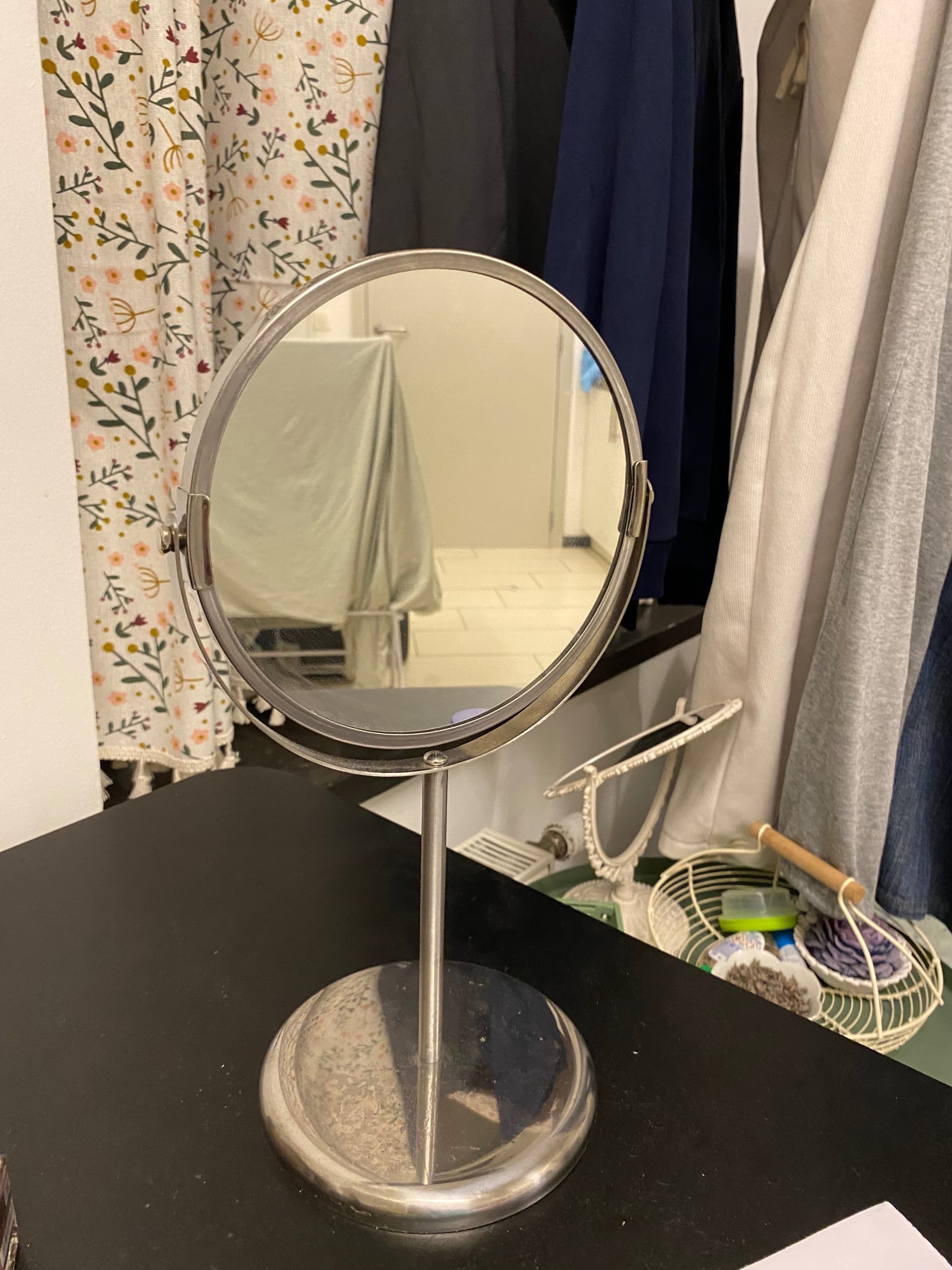 TRENSUM mirror, stainless steel