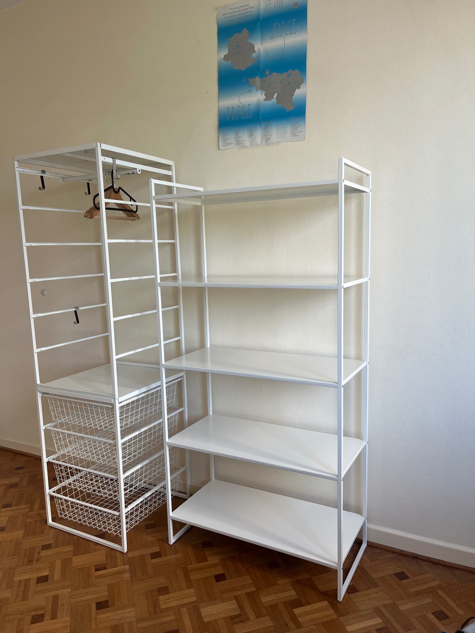 JONAXEL shelving unit, white, 80x38x160 cm