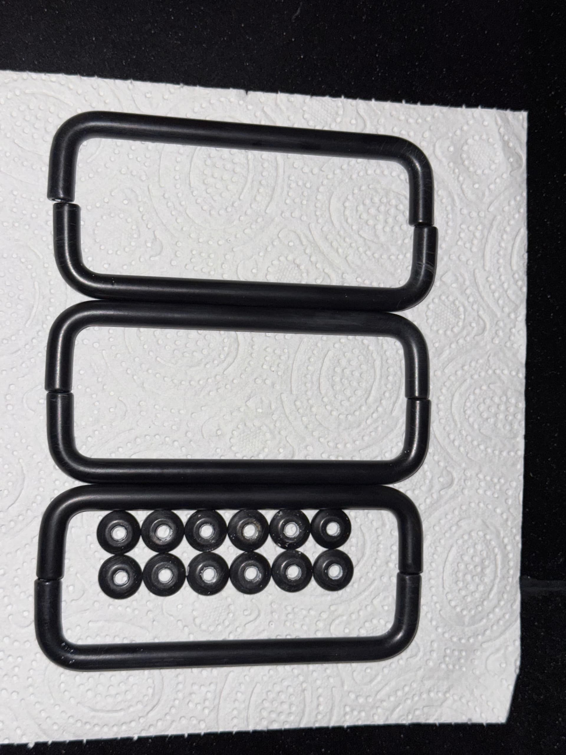 BAGGANÄS Poignée, noir, 143 mm