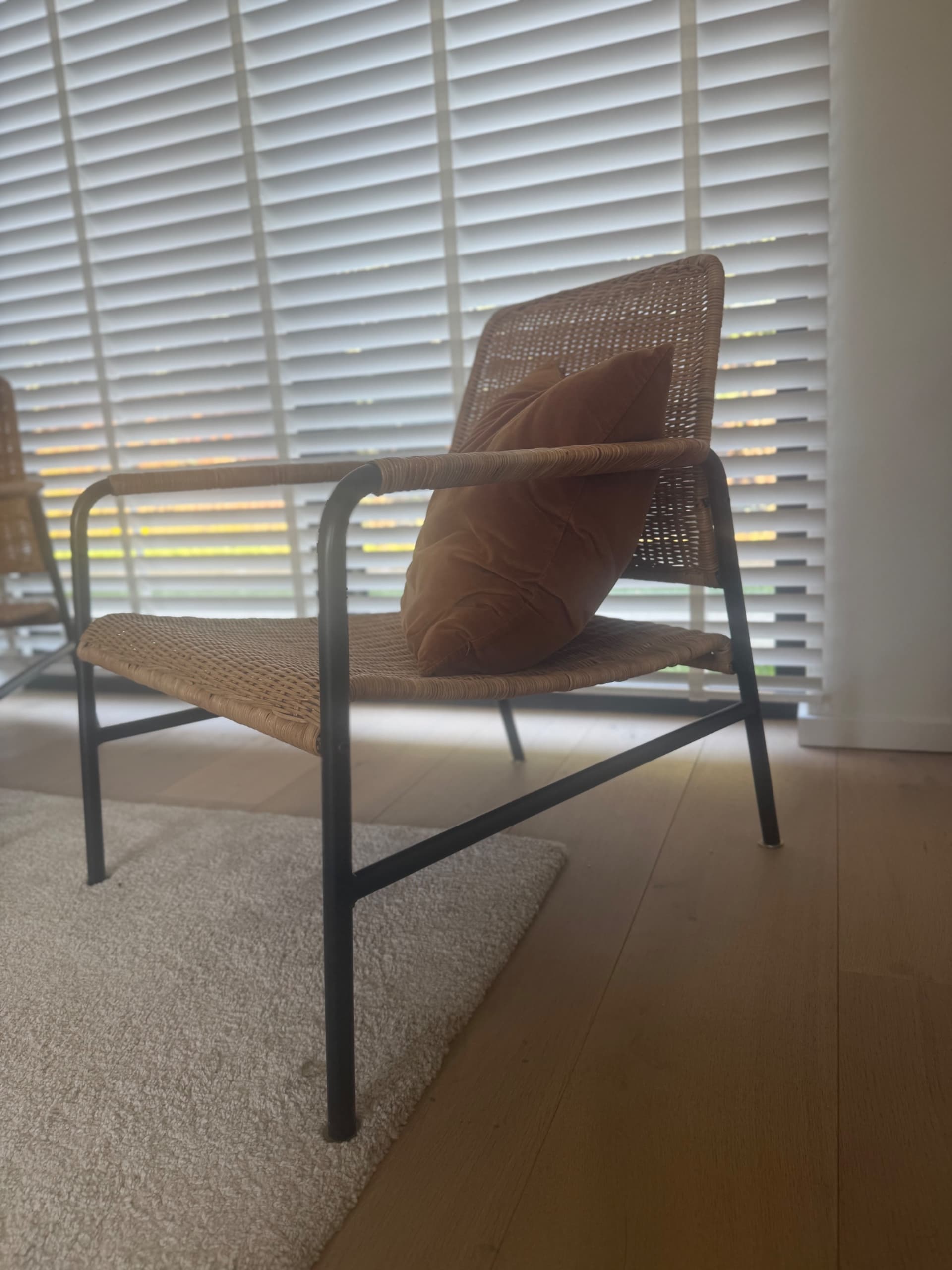 ULRIKSBERG armchair, rattan/anthracite
