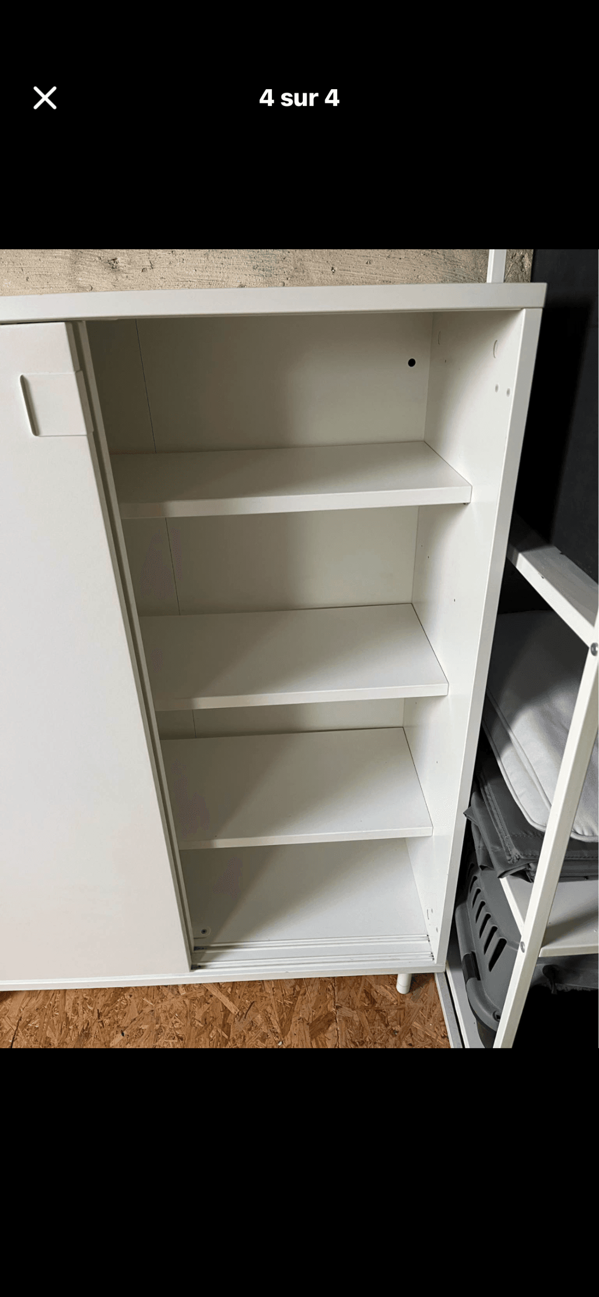 MACKAPÄR Armoire à chaussures/rangement, blanc
