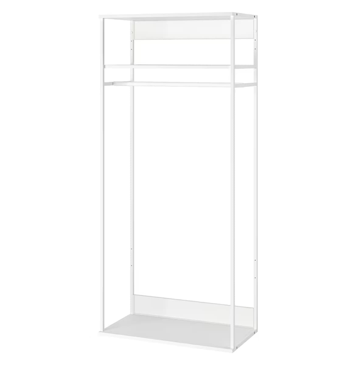 PLATSA open element voor hangkleding, wit, 80x40x180 cm