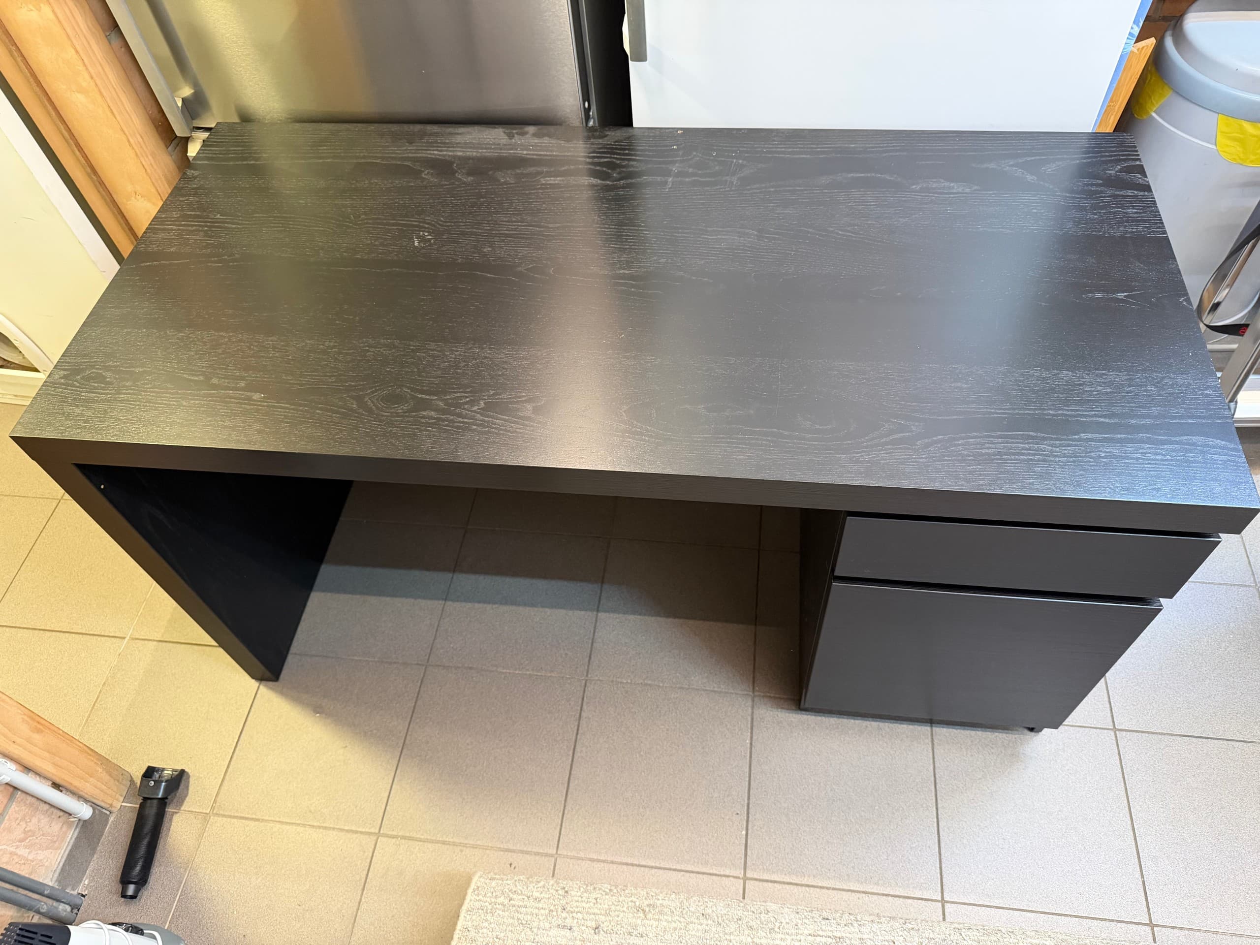 IKEA MALM BUREAU Ladeblok op wielen, wit, 42x59 cm