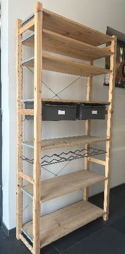 IVAR 1 element/planken/flessenrek, grenen, 89x30x124 cm