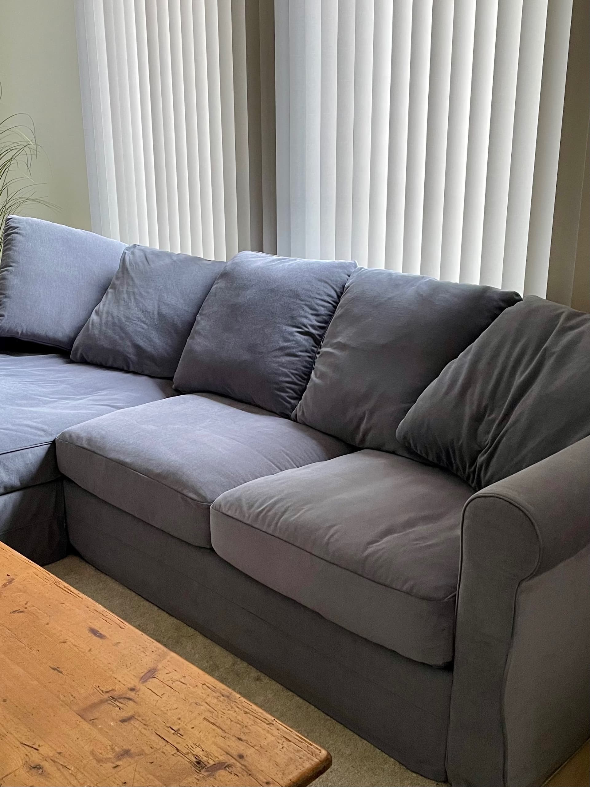 GRÖNLID HOES hoes voor chaise longue-element, Hillared antraciet