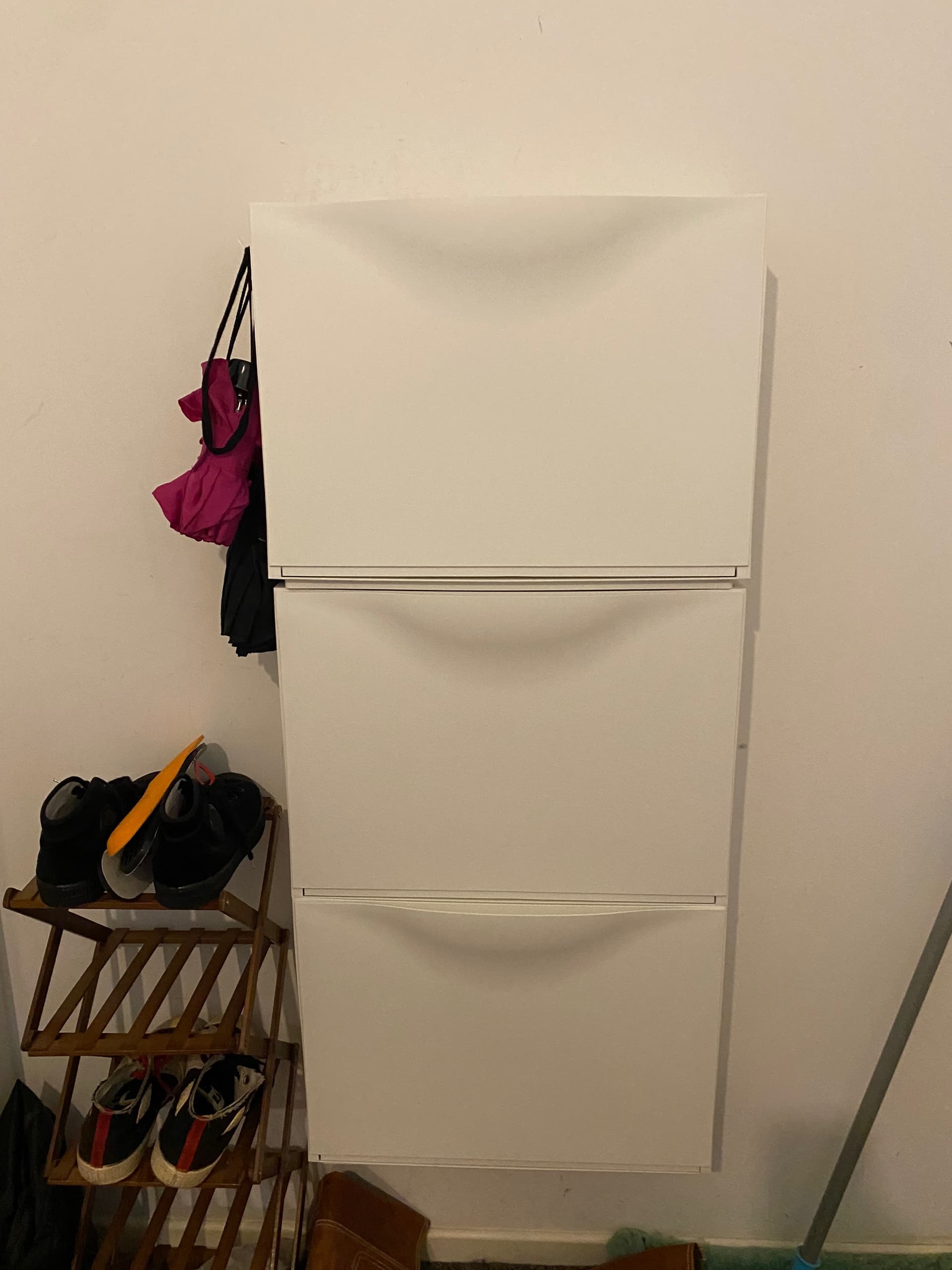 TRONES Schoenenkast/opberger, wit, 52x39 cm