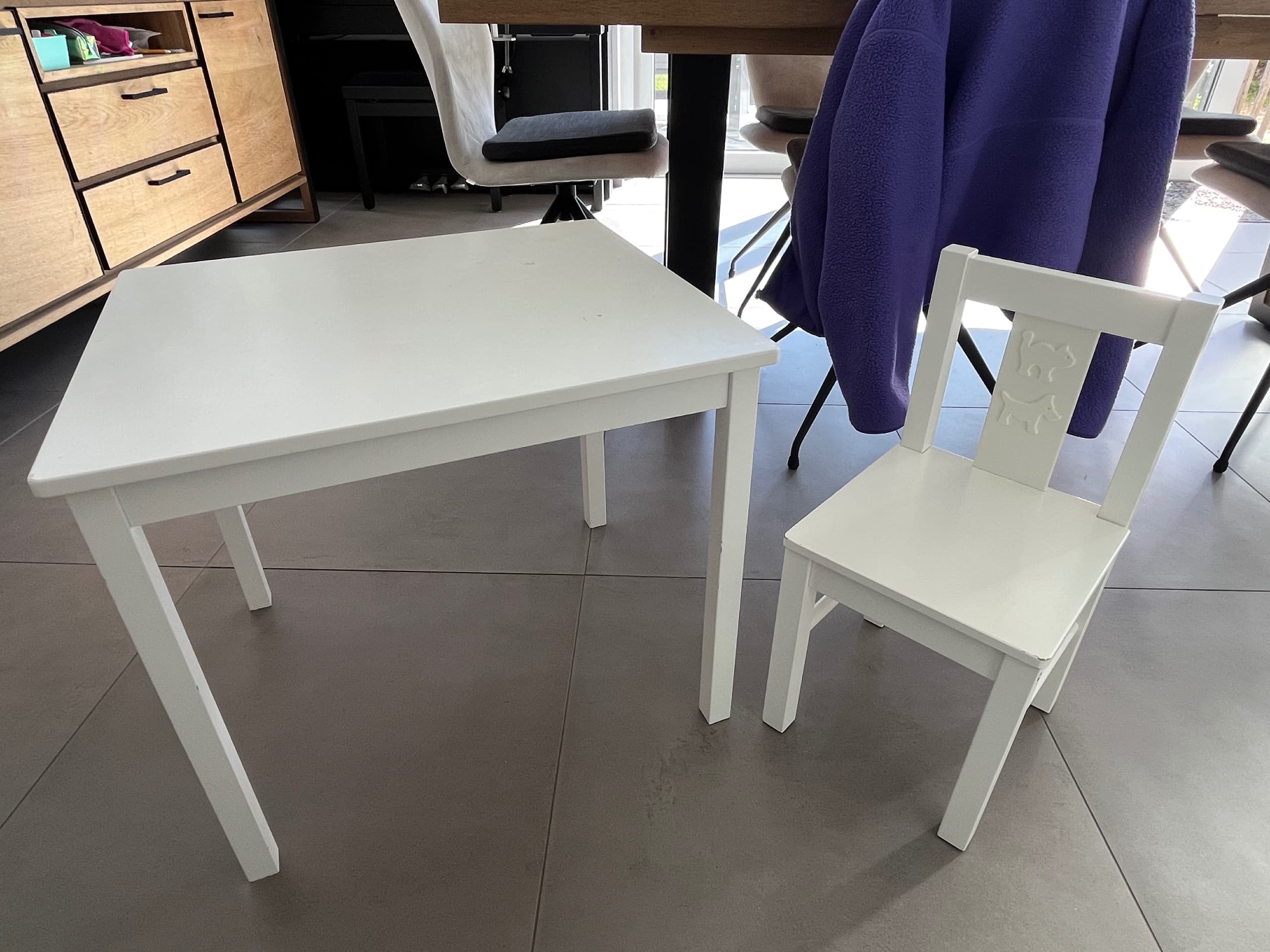 KRITTER Kinderstoel, wit