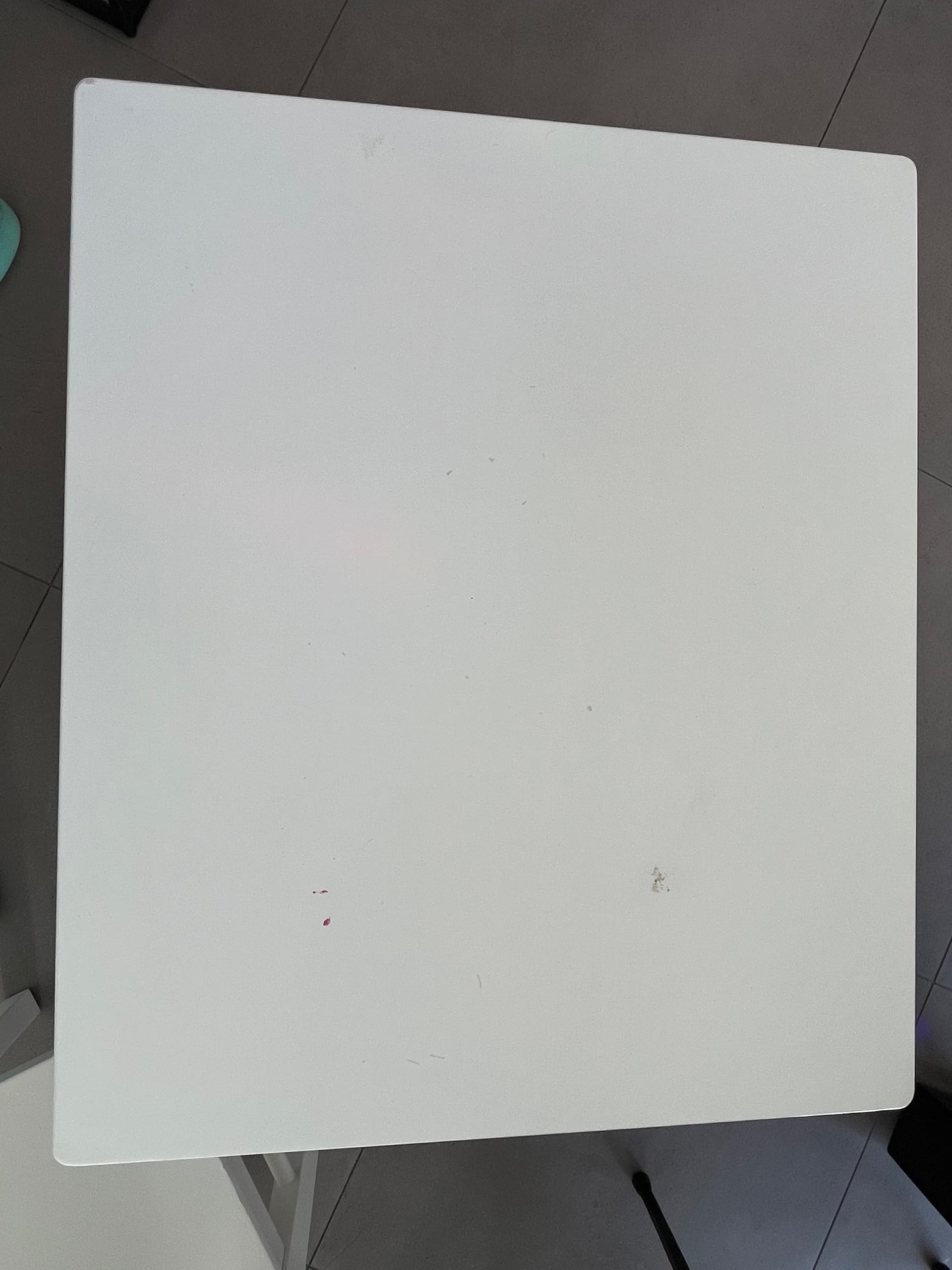 KRITTER Kindertafel, wit, 59x50 cm