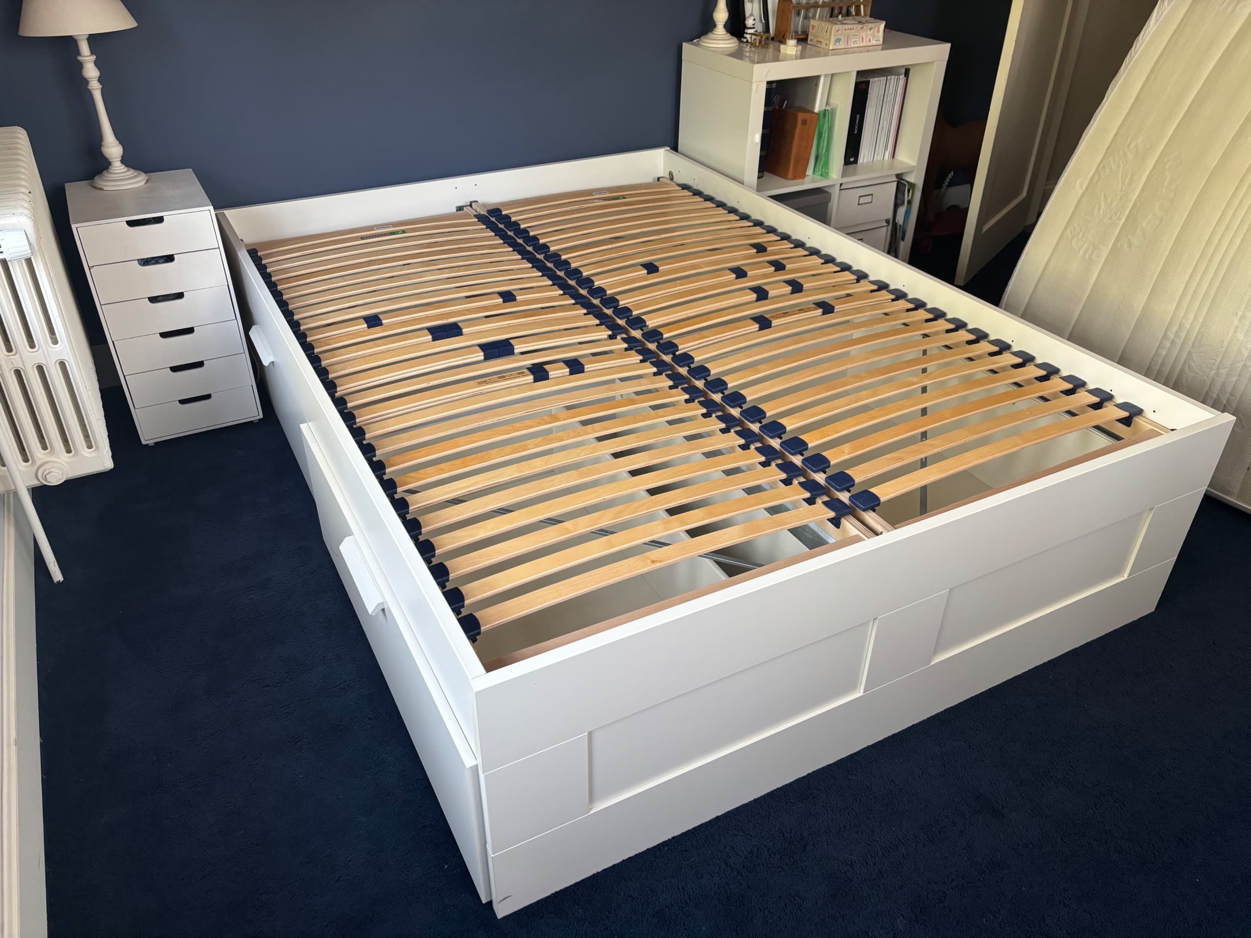 BRIMNES slaapkamermeubels, set van drie, wit, 180x200 cm