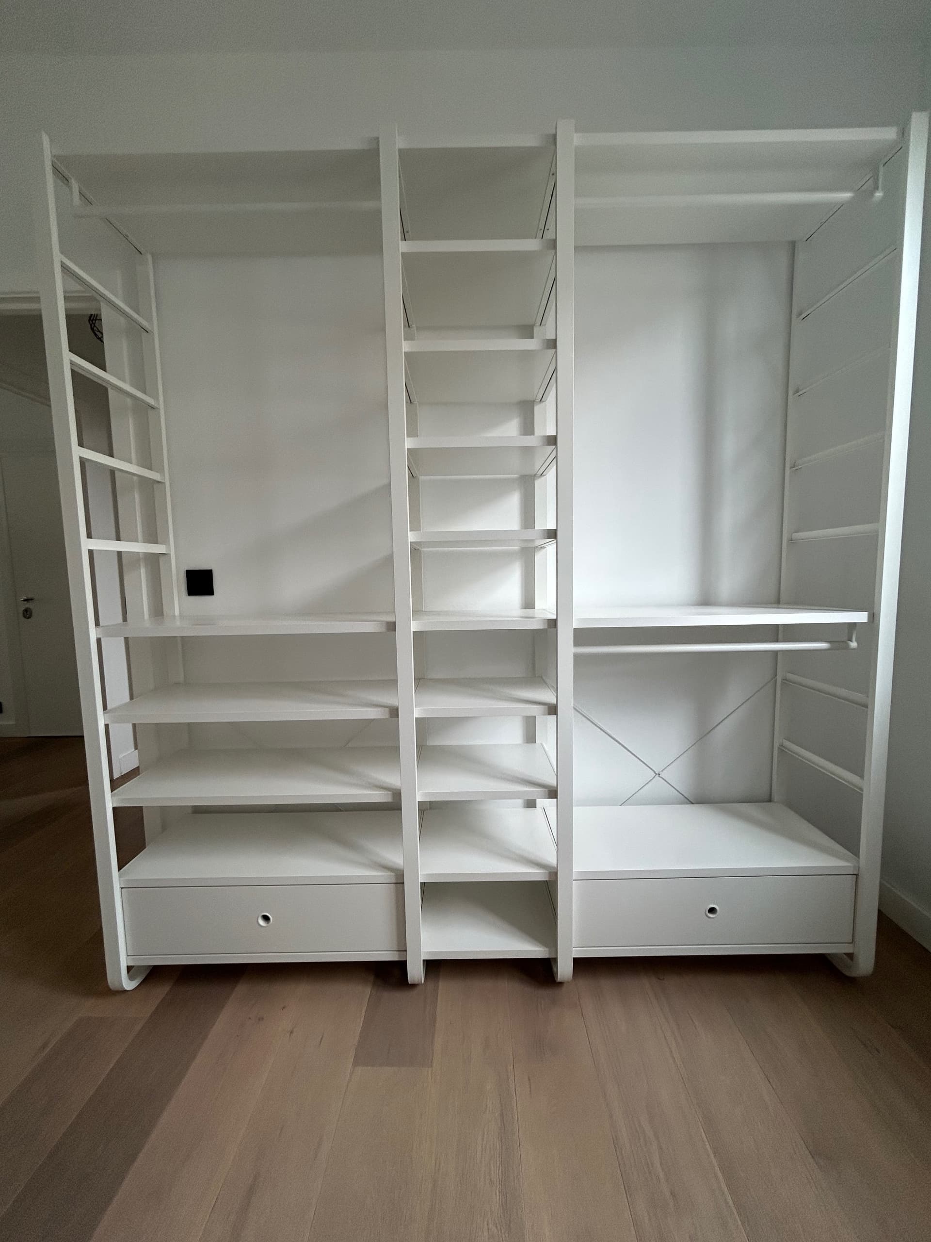 ELVARLI kledingkastcombinatie, wit, 205x55x216 cm