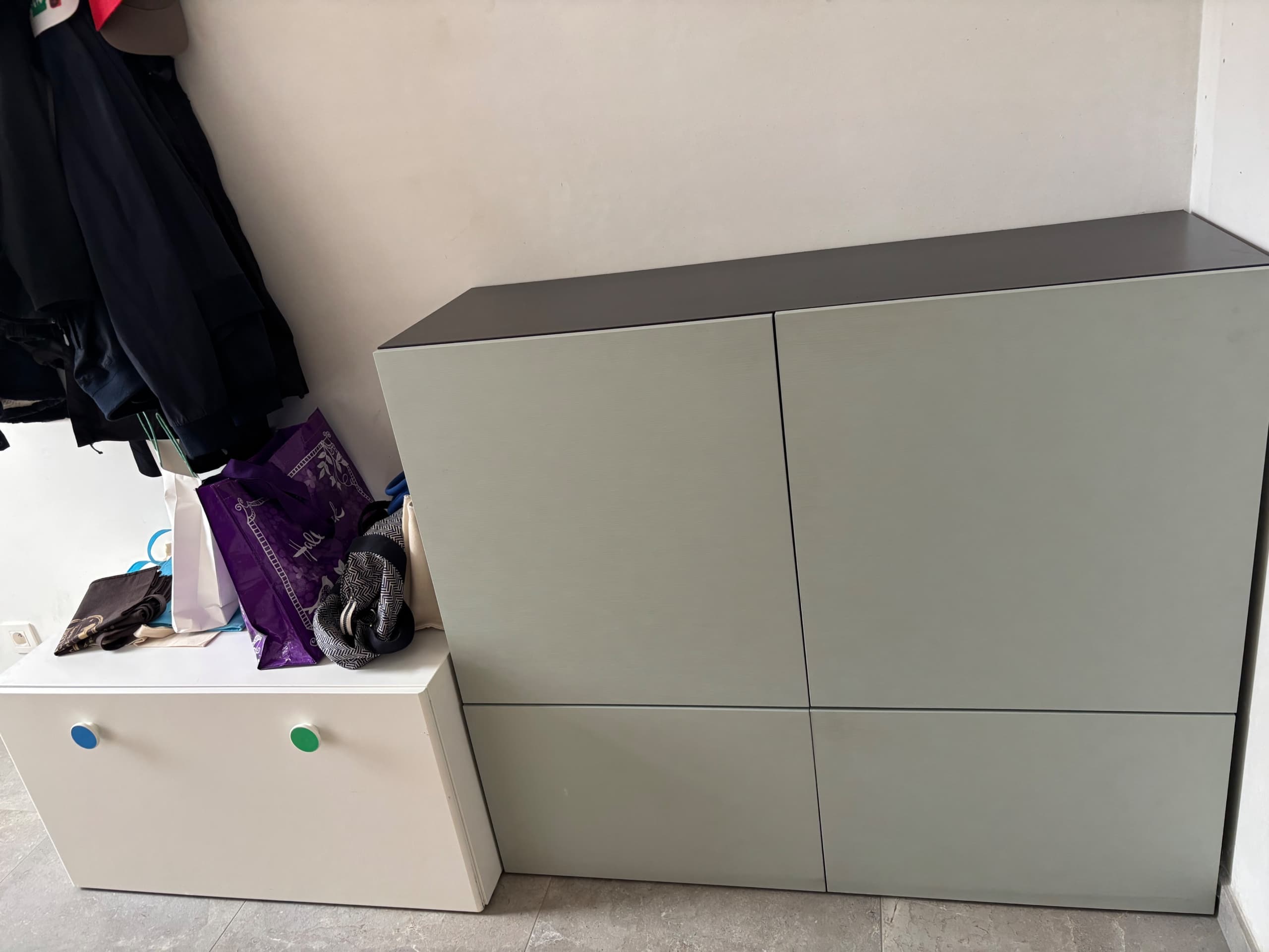 BESTÅ kast met deuren, wit Lappviken/wit, 60x42x129 cm
