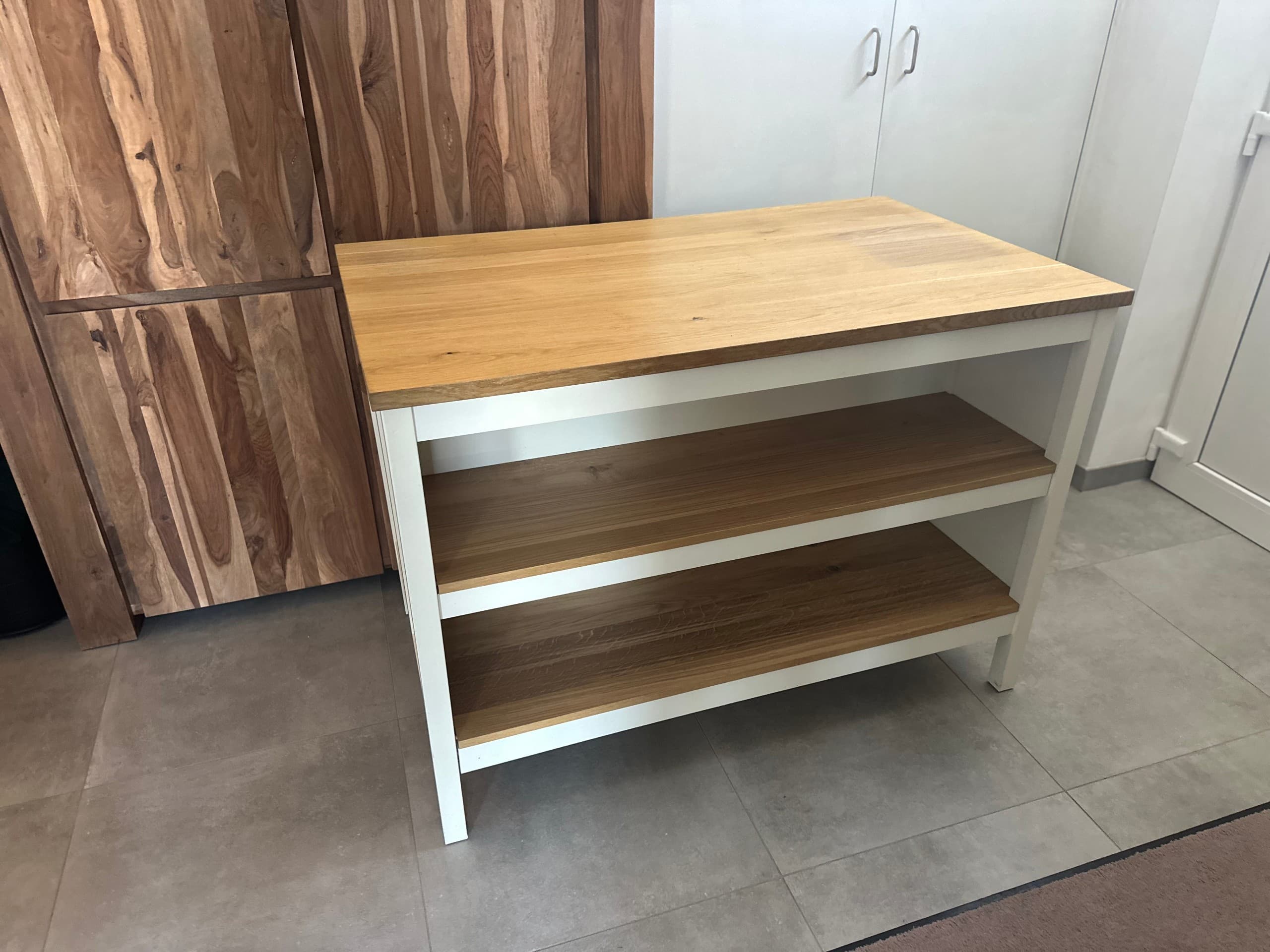 TORNVIKEN Keukeneiland, ecru, eiken. Koop hier