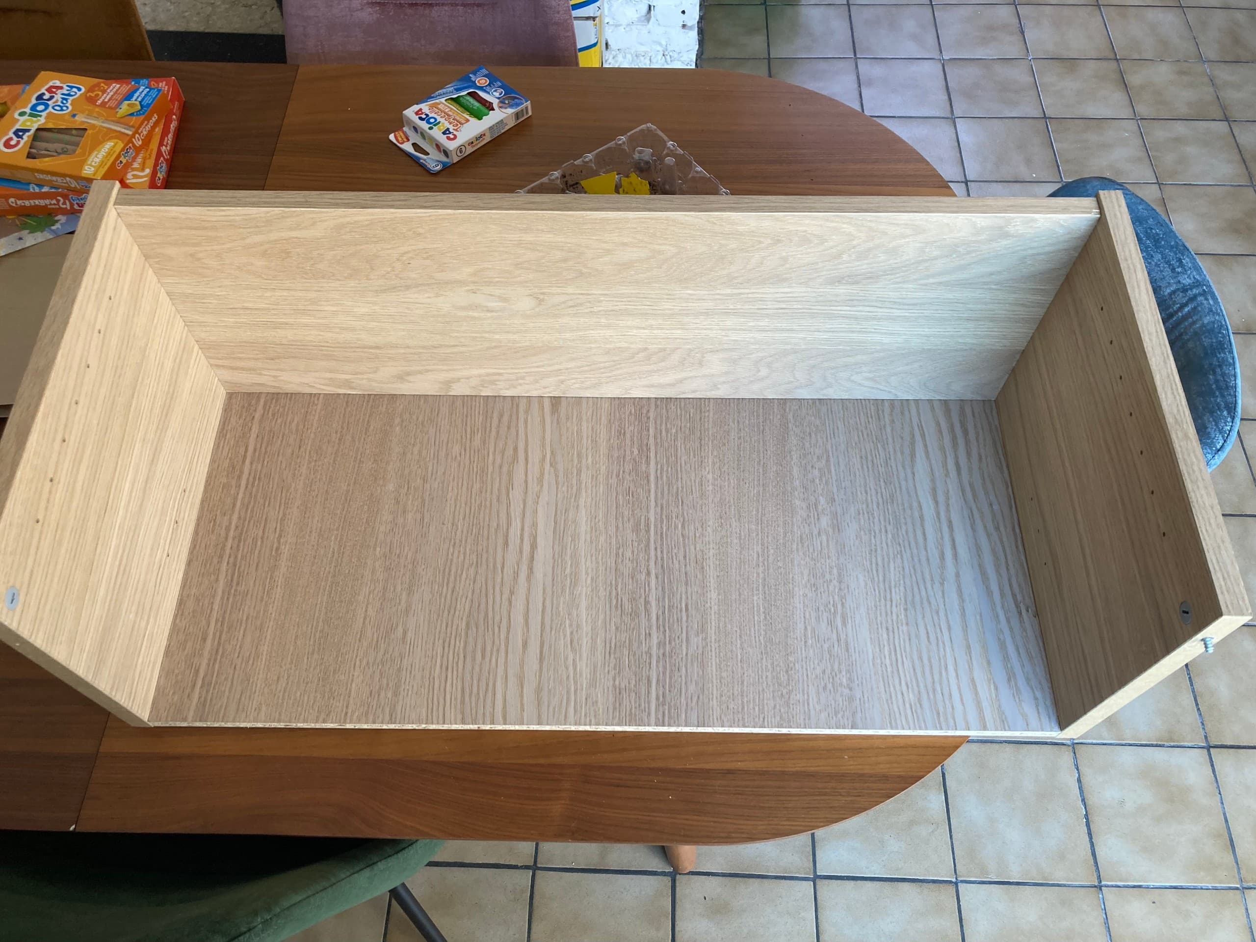 BILLY bovendeel, eikenpatroon, 80x28x35 cm