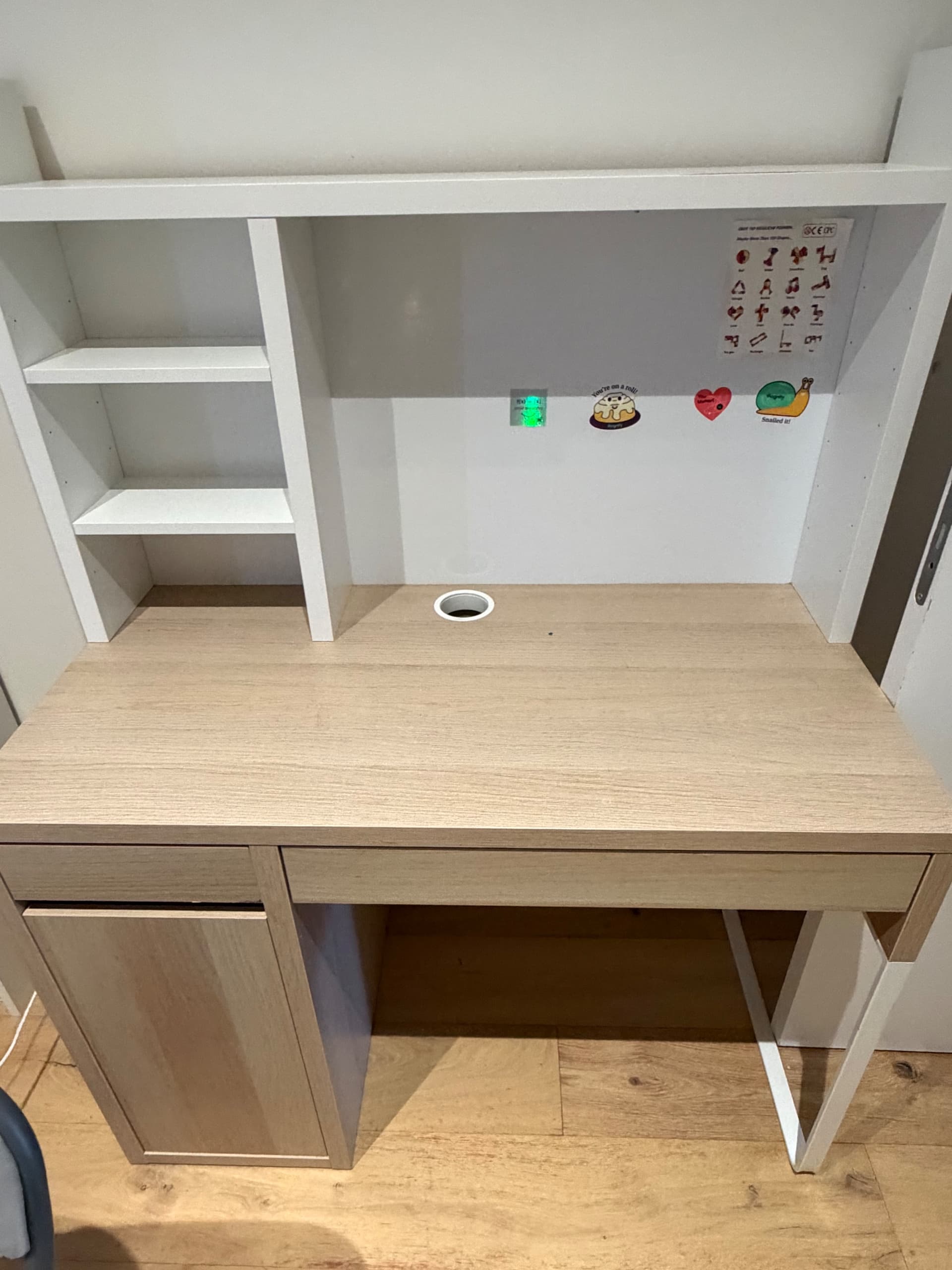 MICKE bureau, wit, 105x50 cm