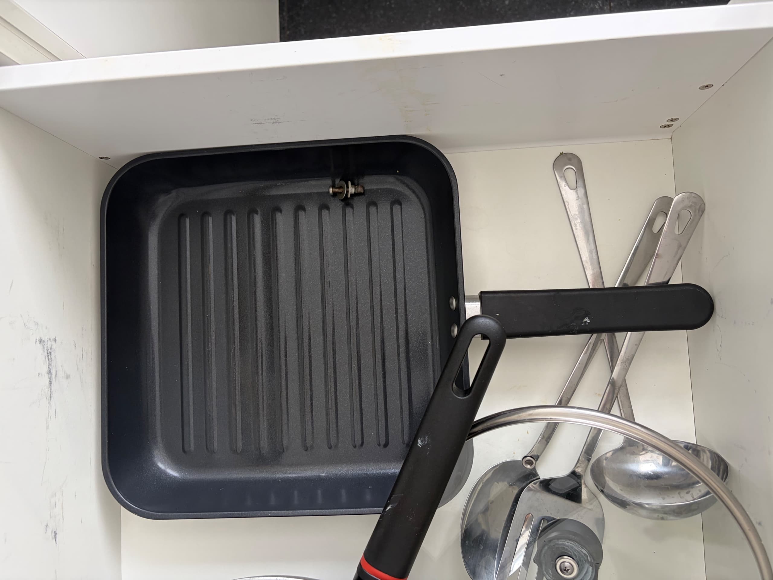 MIDDAGSMAT grillpan, antiaanbaklaag/roestvrij staal, 28x28 cm