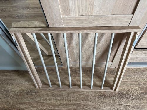 KOMPLEMENT pull-out trouser hanger, white stained oak effect, 75x58 cm