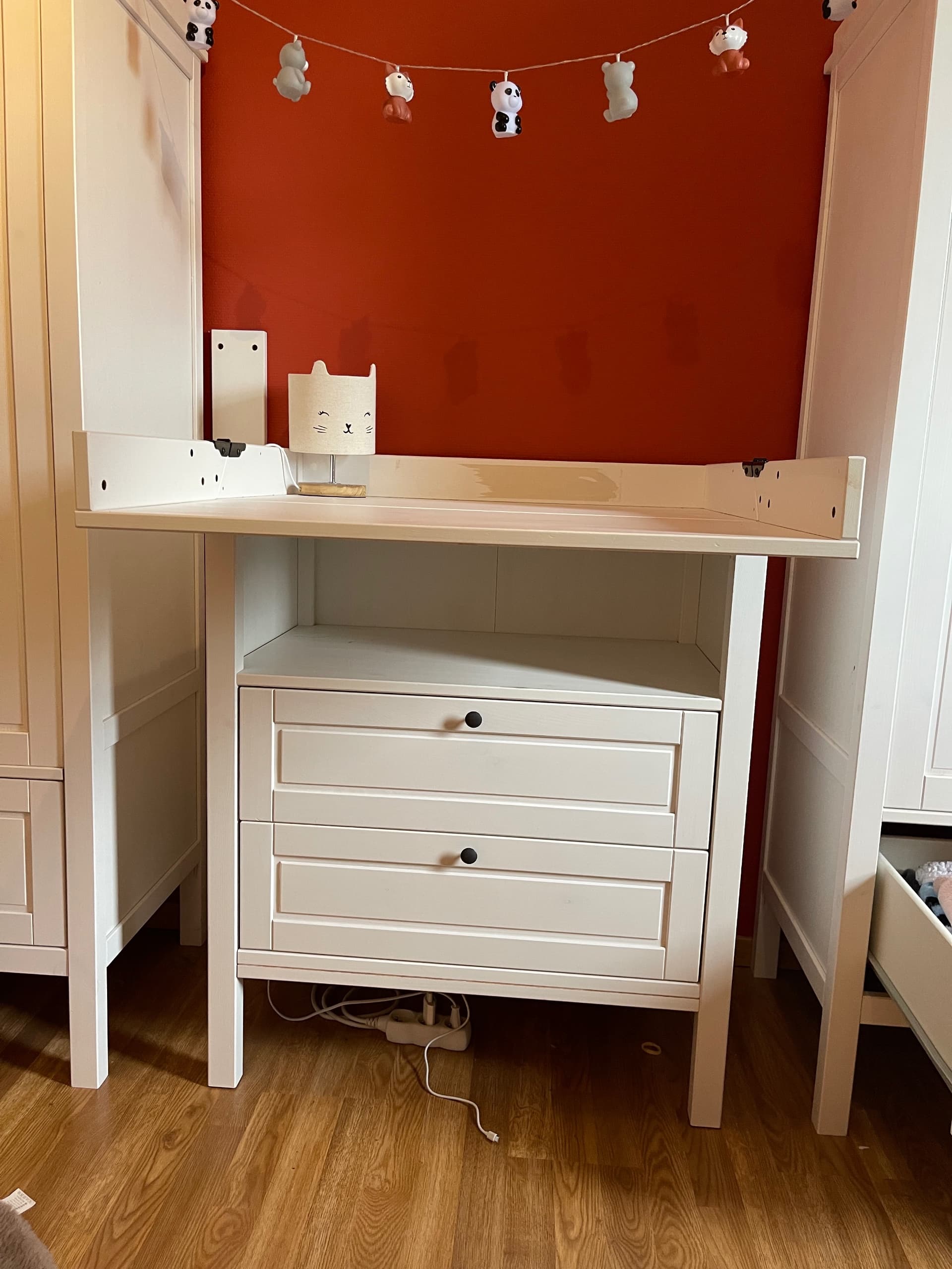 SUNDVIK table à langer/commode, blanc, 78x79x99 cm