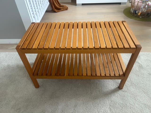 RÅGRUND bench, bamboo, 78x37 cm