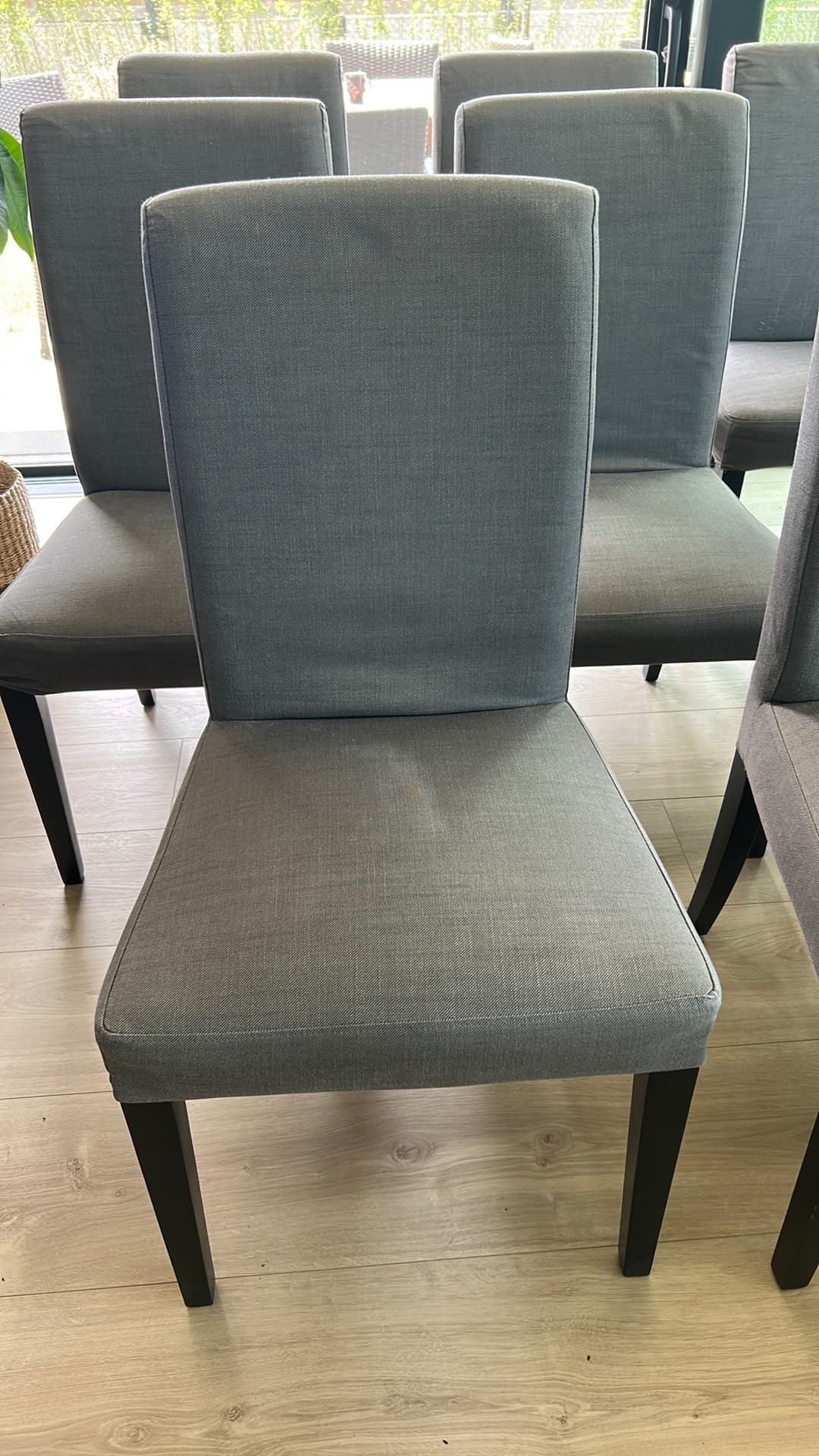BERGMUND chair, black/Gunnared medium grey