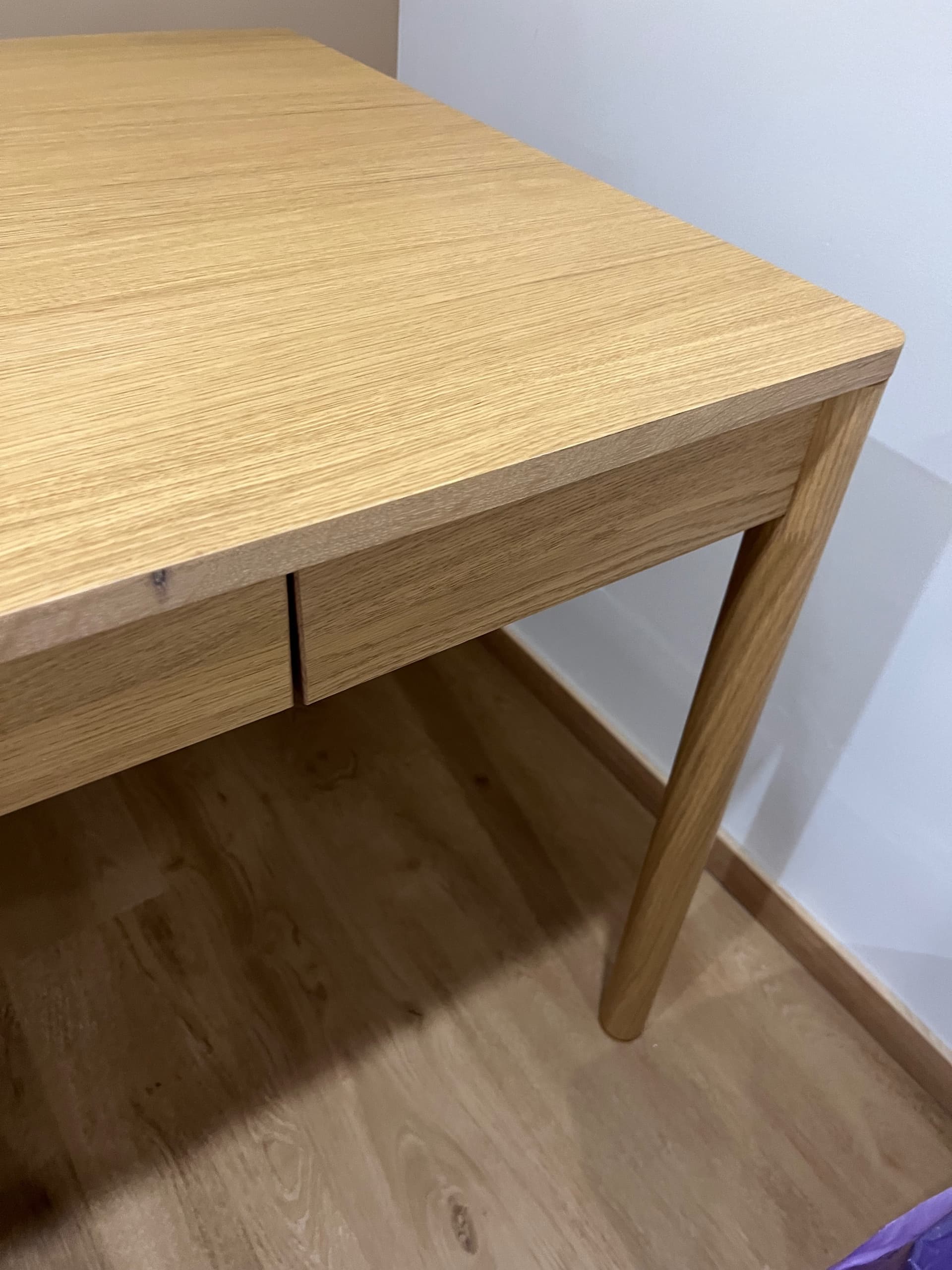 TONSTAD desk, oak veneer, 140x75 cm