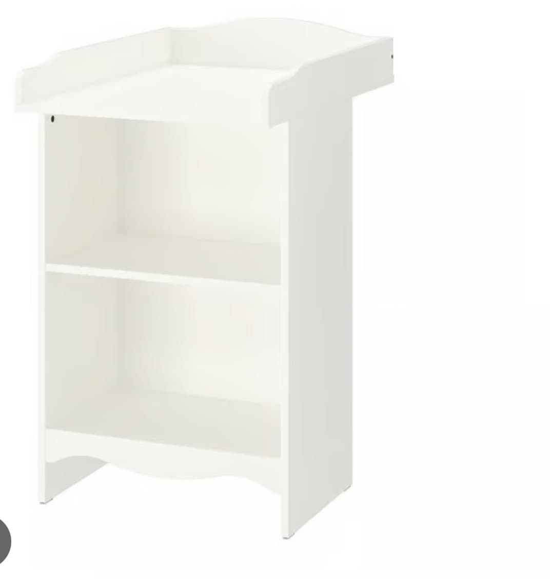 SMÅGÖRA changing table/bookshelf, white, 60x81x103 cm