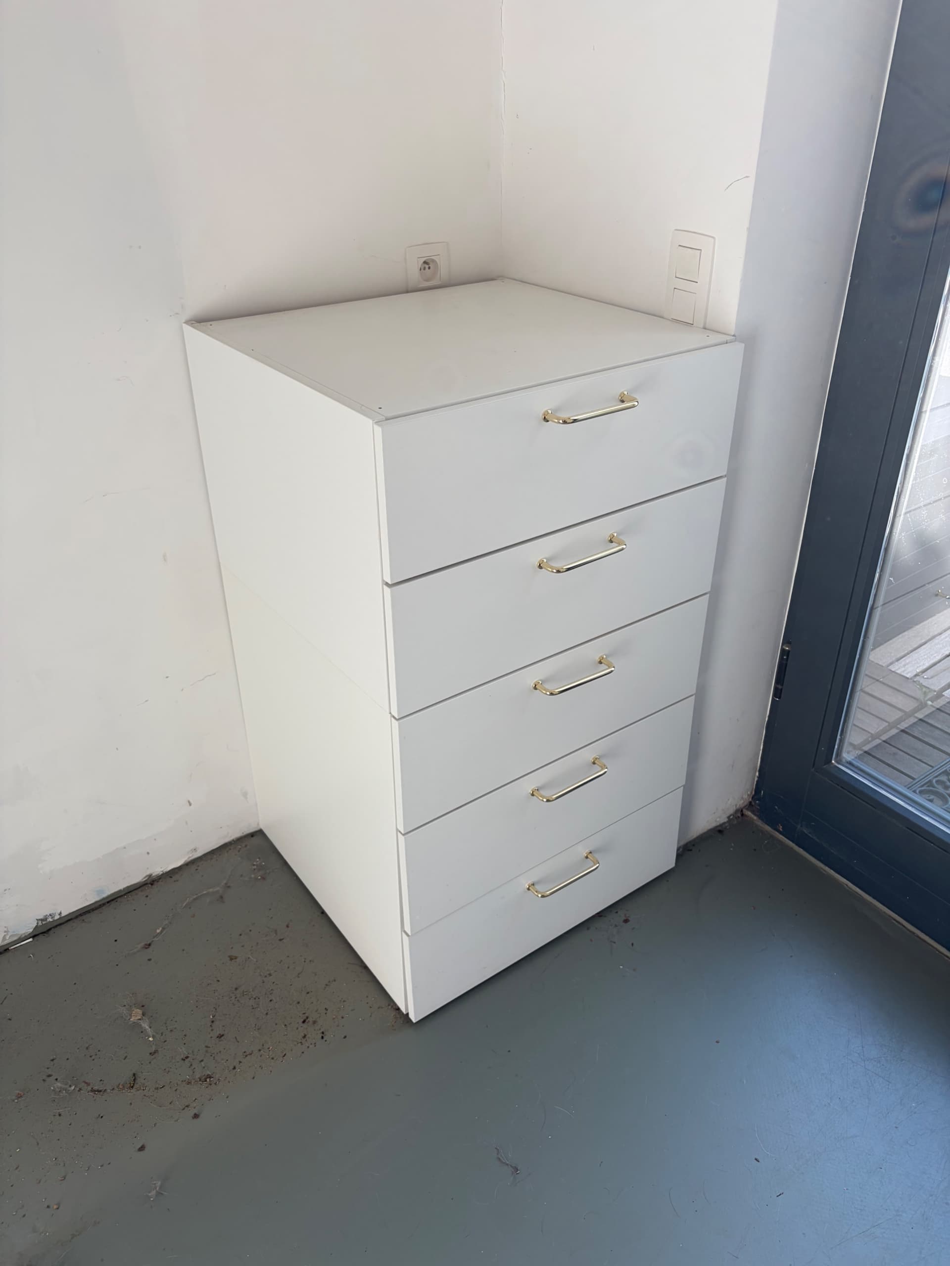 COMMODE IKEA PLATSA frame, white, 80x40x120 cm