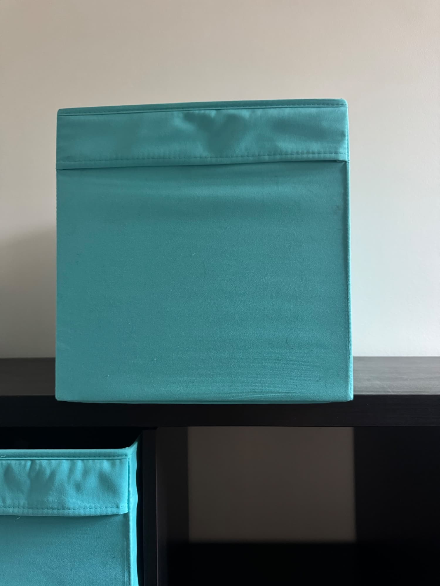 DRÖNA rangement tissu, bleu, 33x38x33 cm