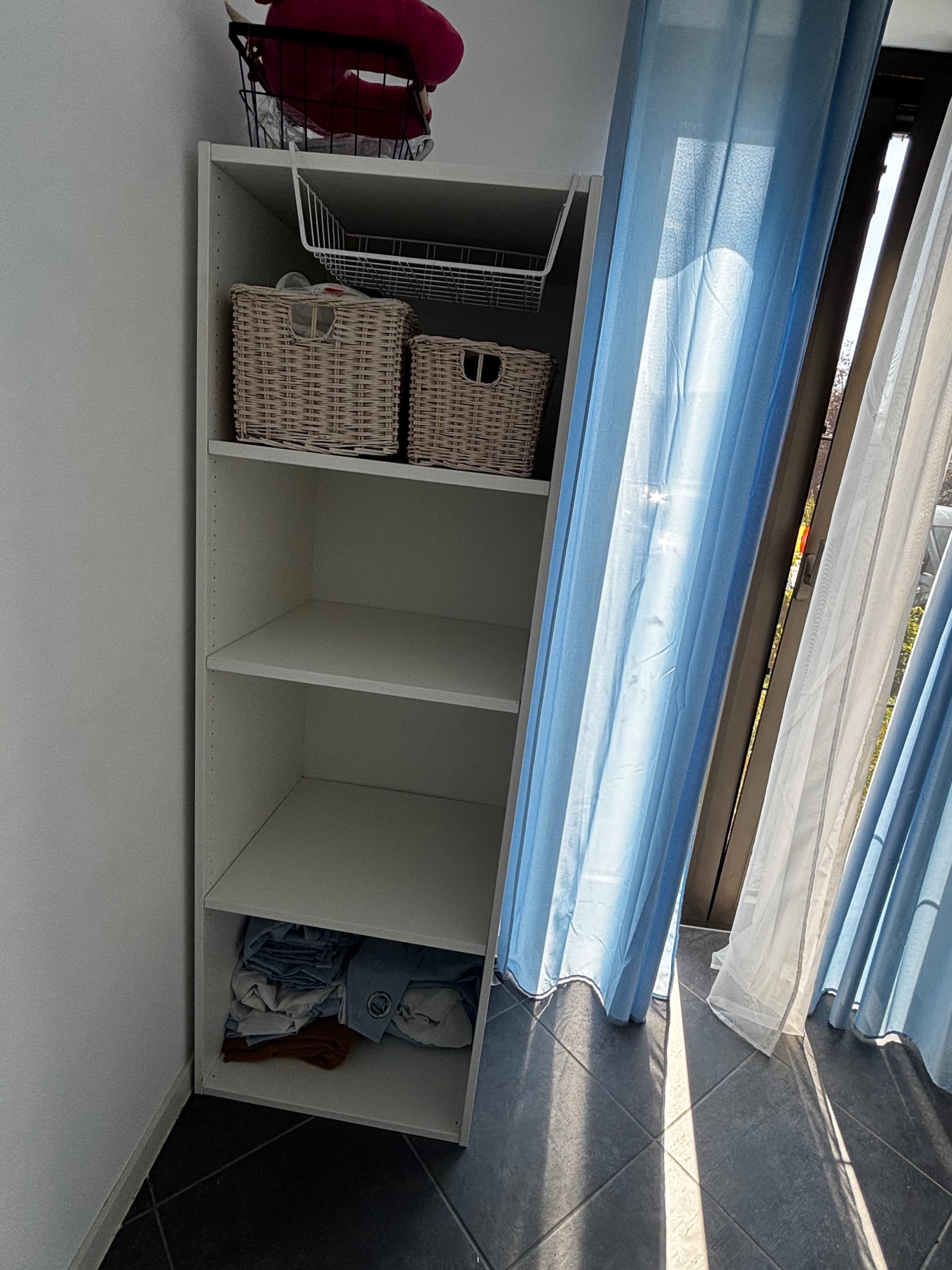 BAGGEBO bookcase, white, 50x25x160 cm