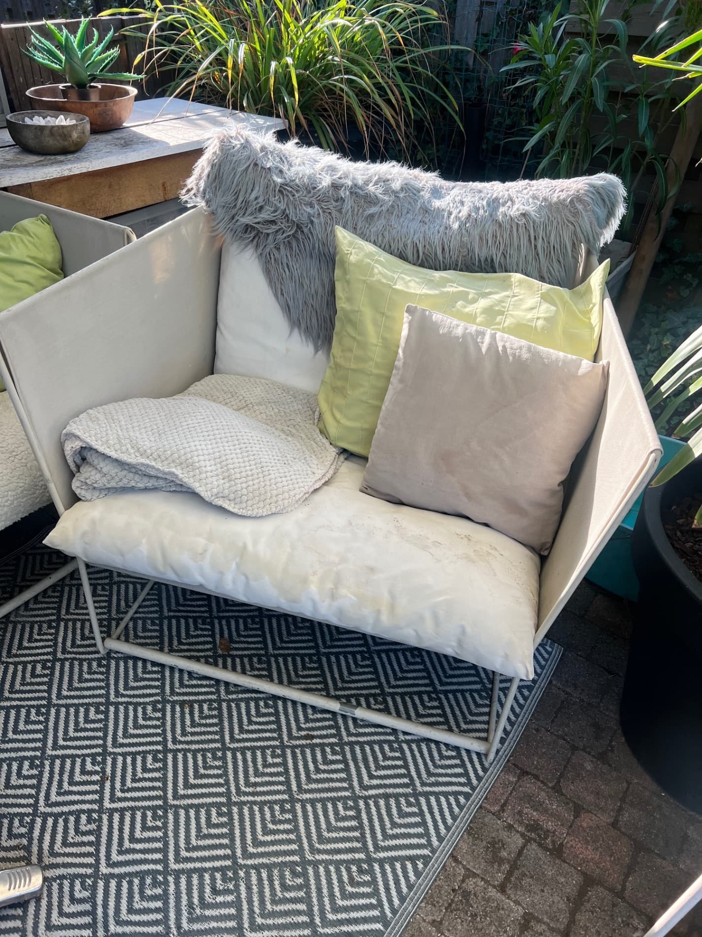 HAVSTEN fauteuil, extérieur, beige