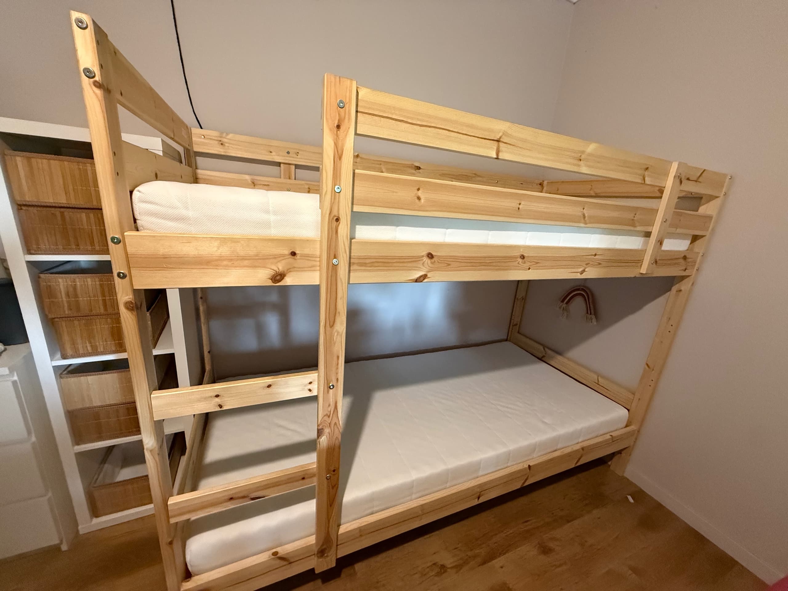 MYDAL Frame stapelbed, grenen, 90x200 cm
