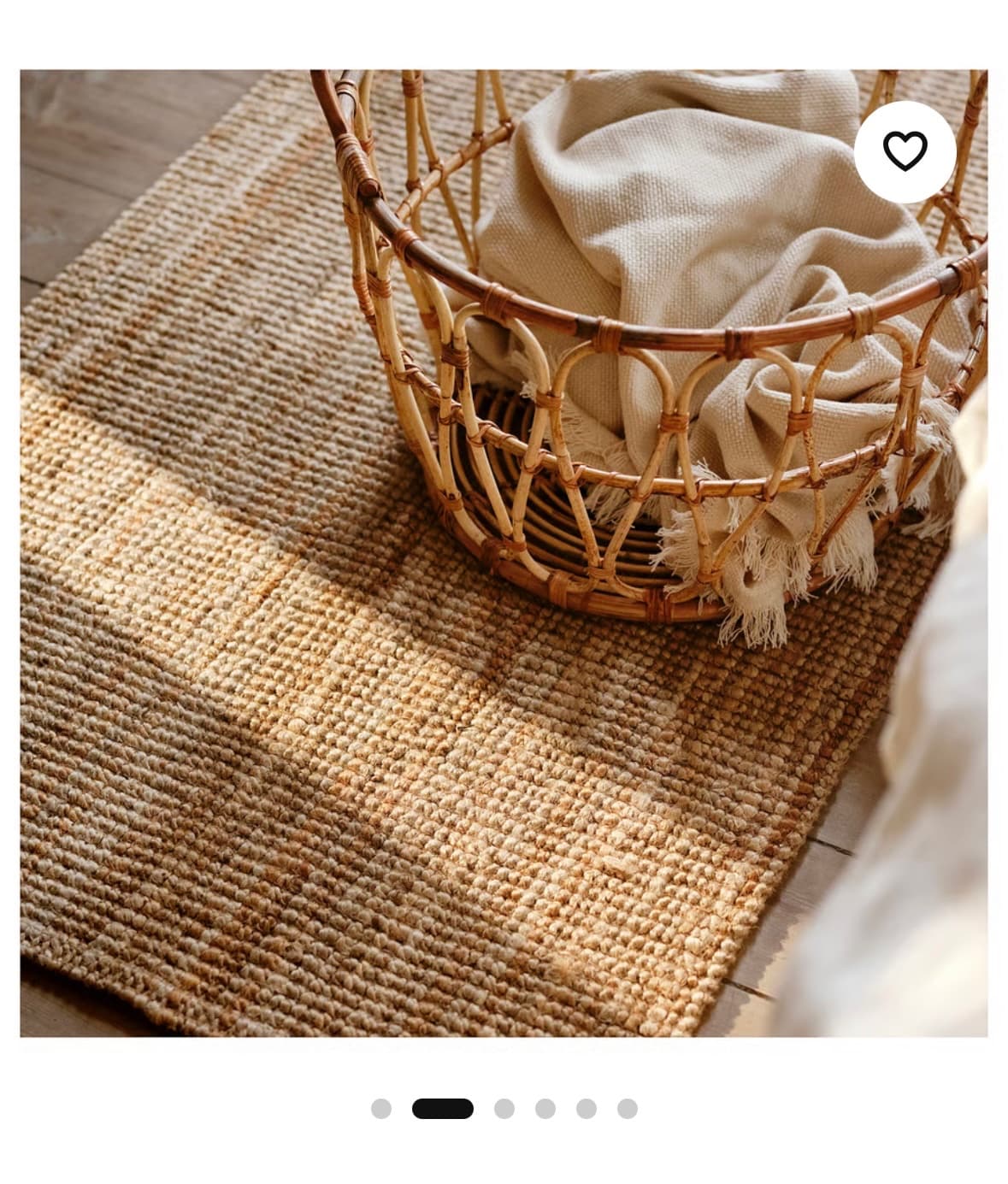 LOHALS Tapis tissé à plat, naturel