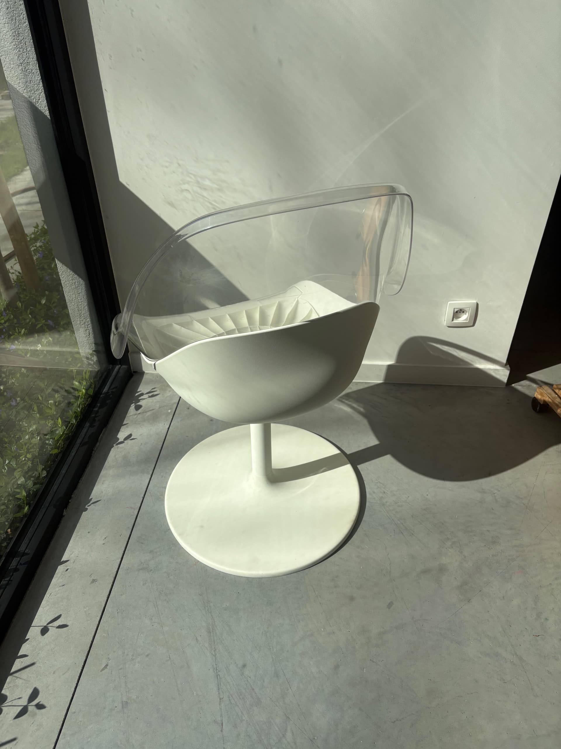 BALTSAR chaise pivotante, blanc