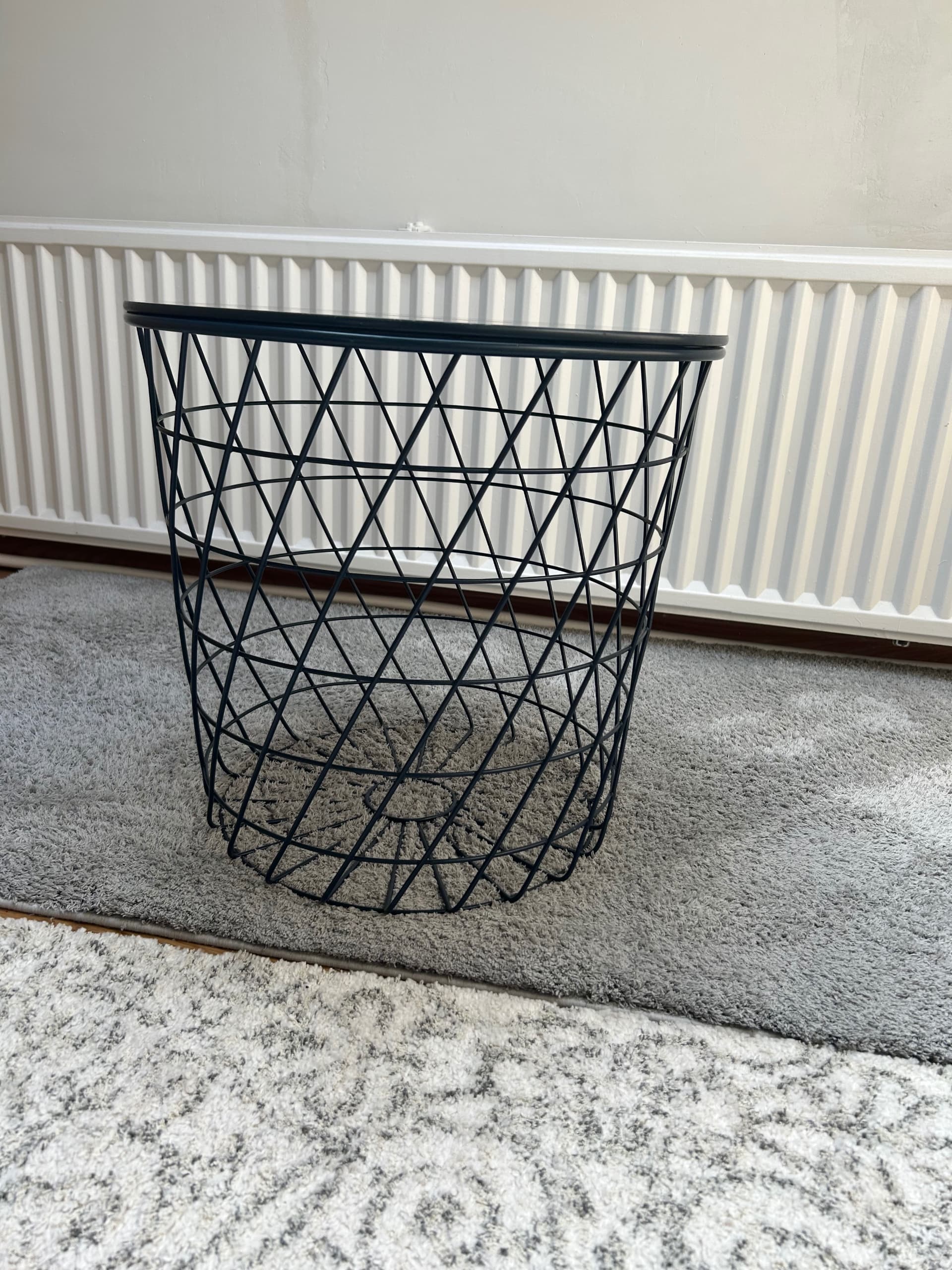 KVISTBRO table de rangement, noir, 44 cm