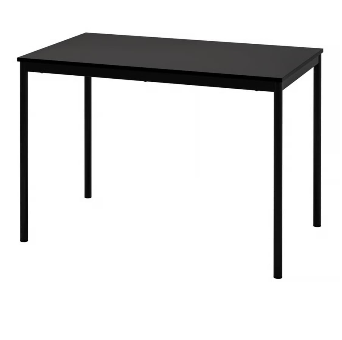 LINNMON / ADILS bureau, donkergrijs/zwart, 100x60 cm