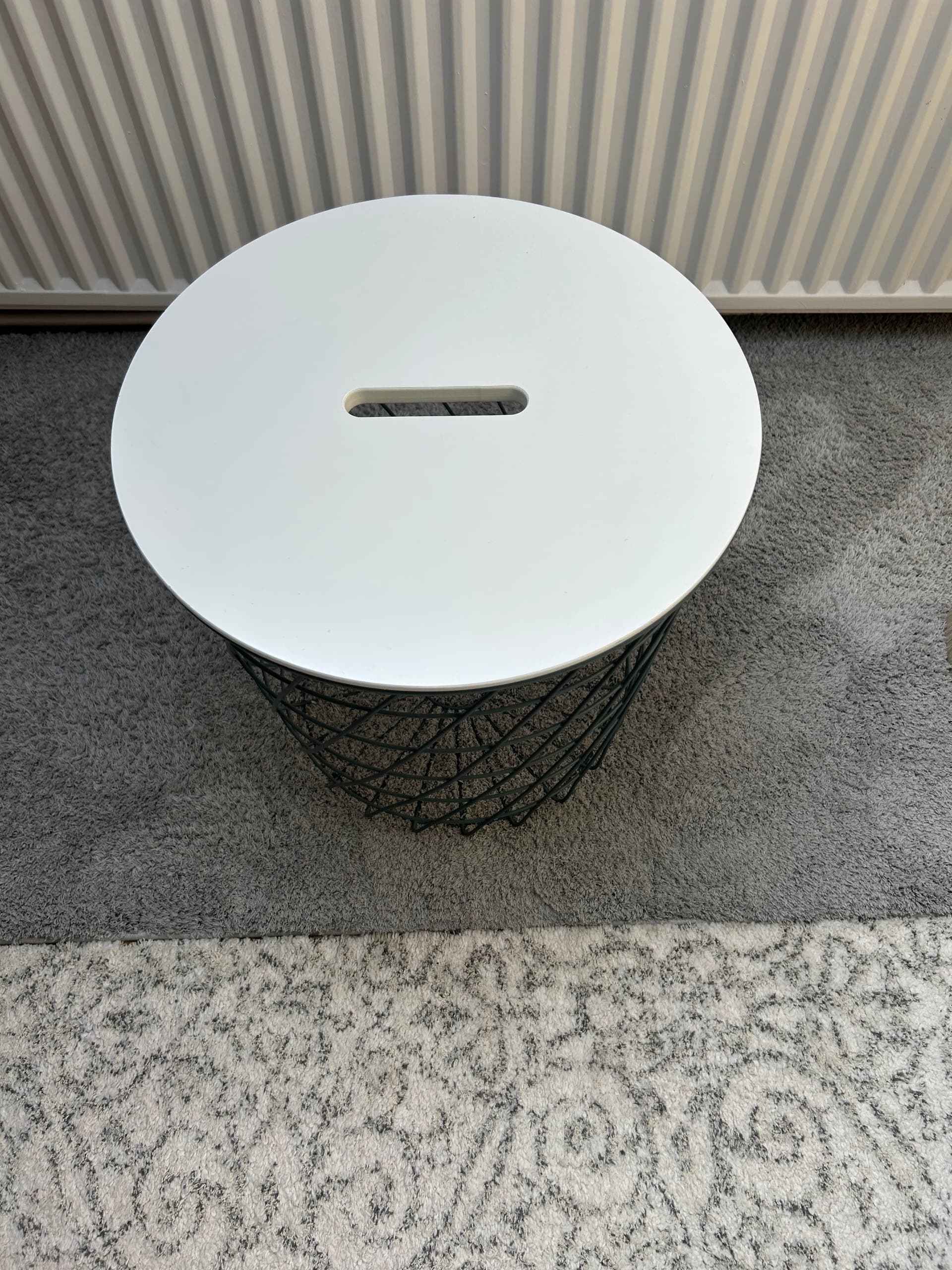 KVISTBRO Table de rangement, blanc, 44 cm