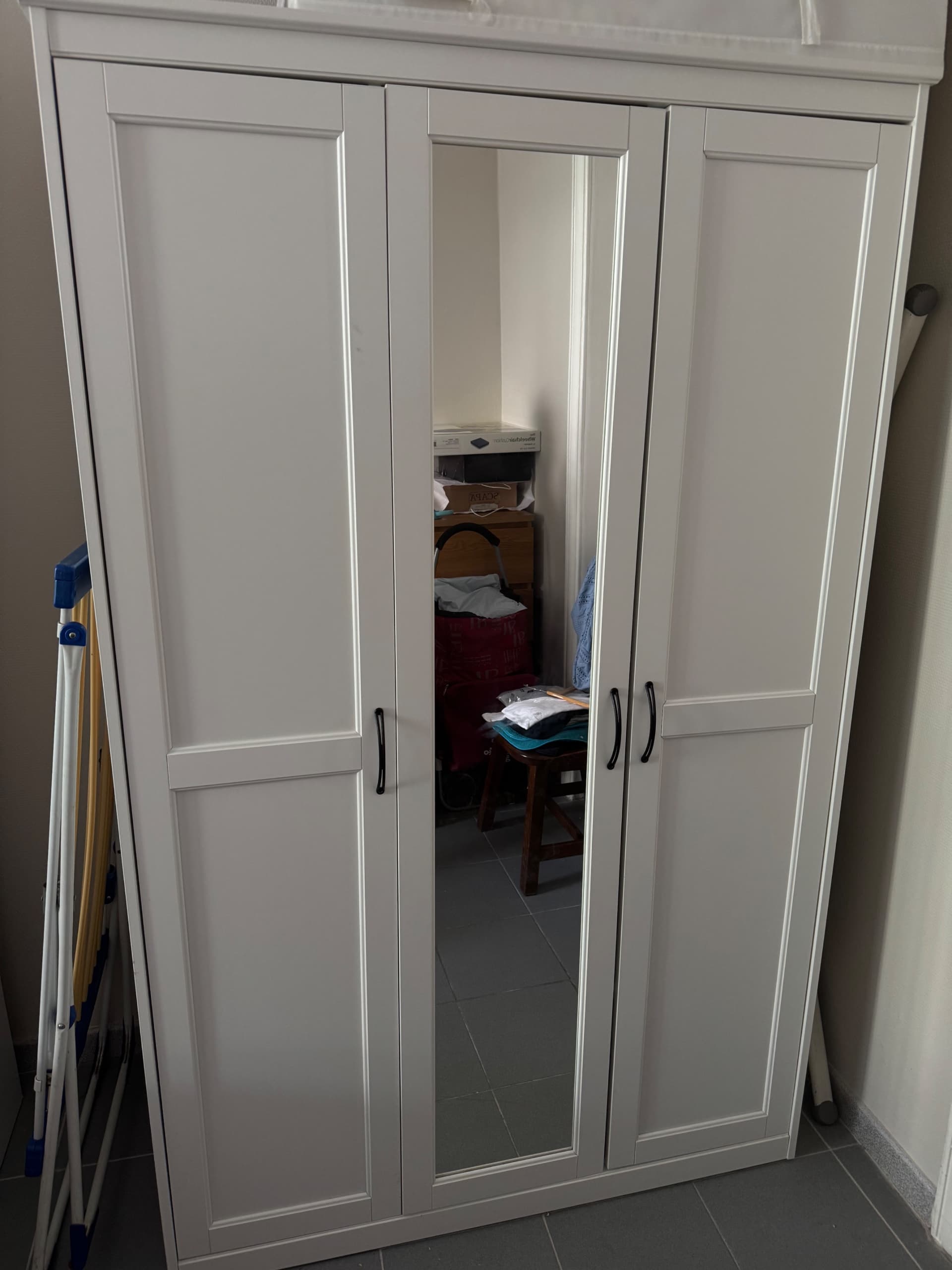 SONGESAND wardrobe, white, 120x60x191 cm