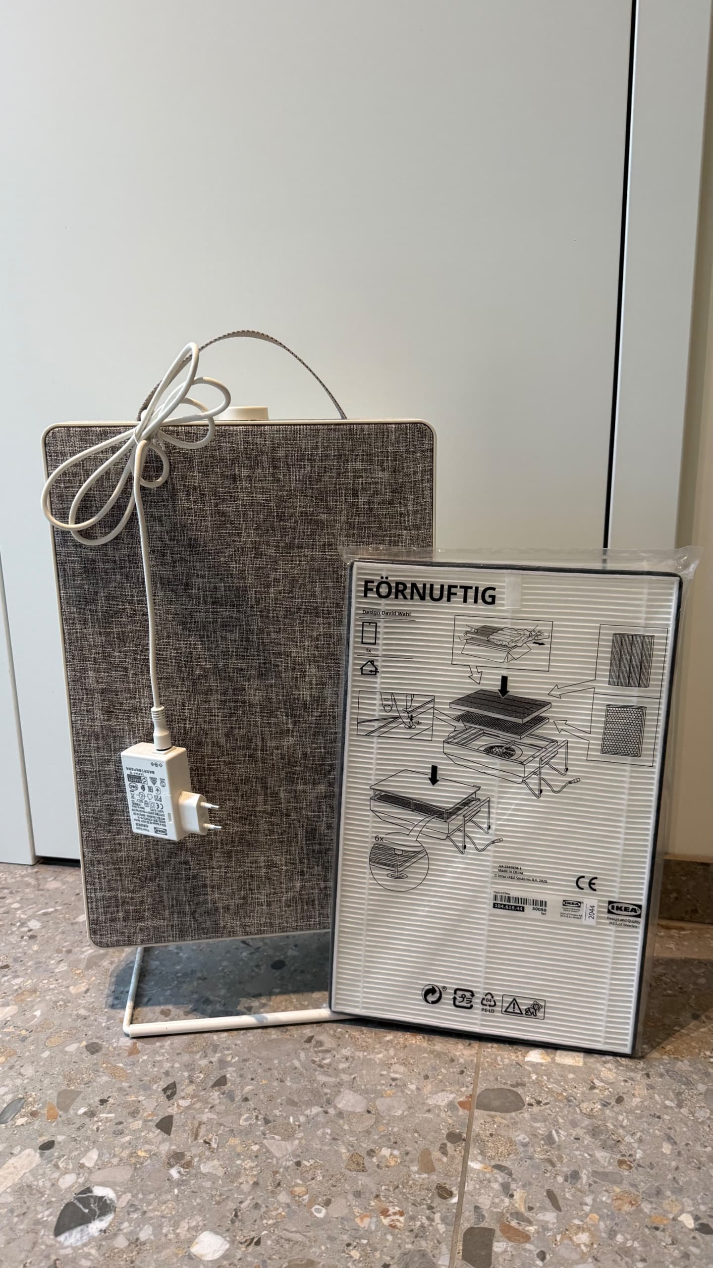FÖRNUFTIG + FILTER air purifier/additional gas filter, white