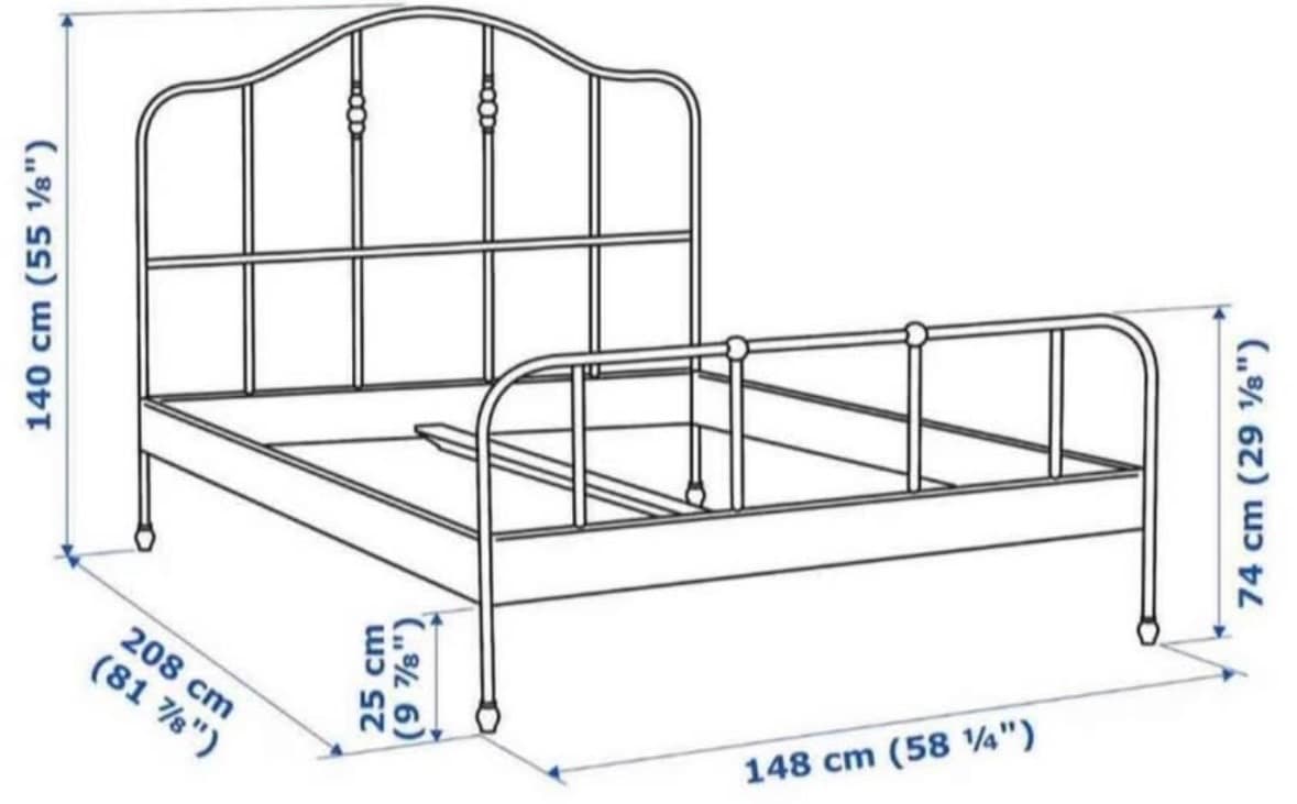 STJÄRNÖ bed frame, white, 160x200 cm