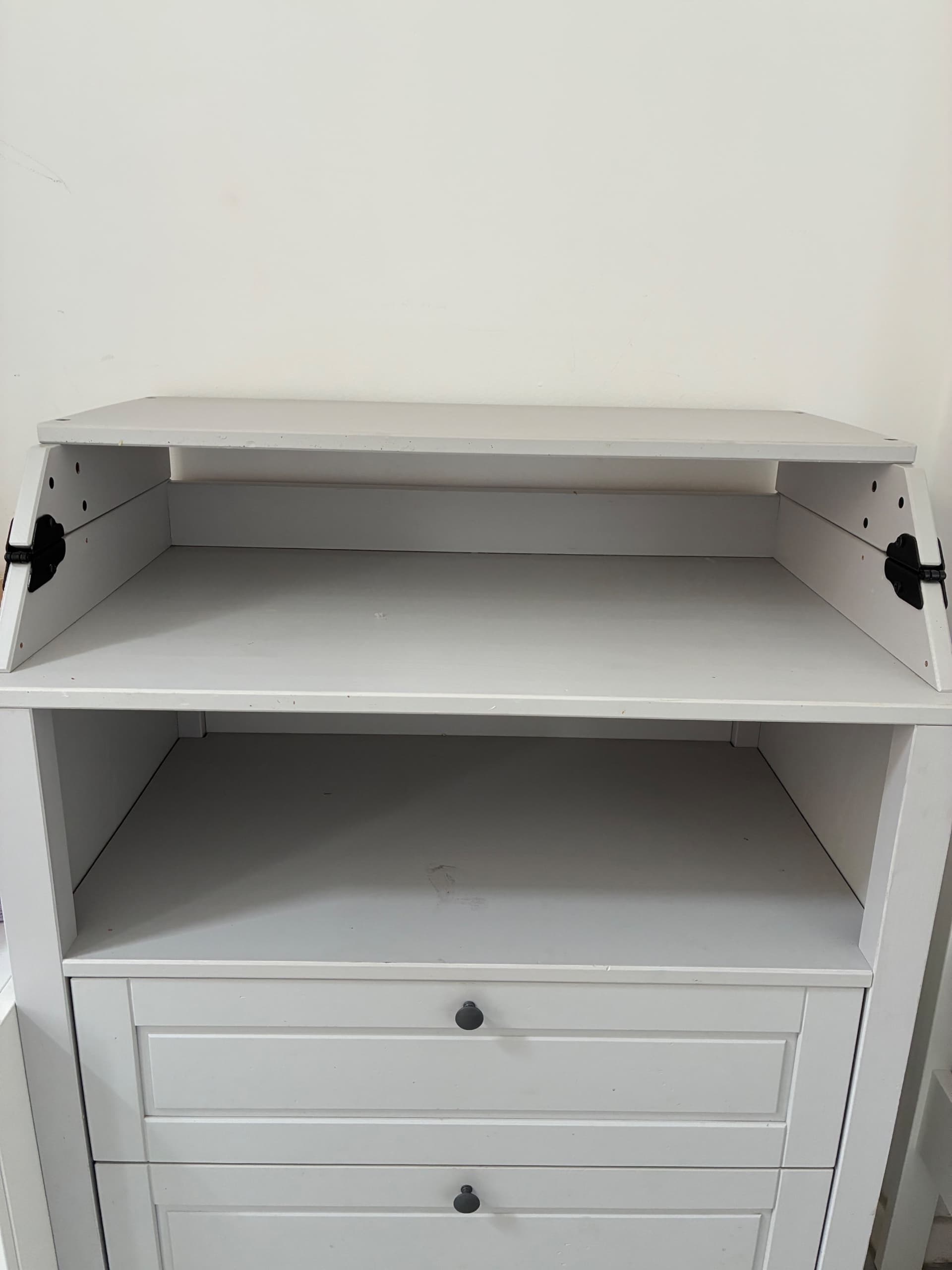 SUNDVIK changing table/chest of drawers, grey, 78x79x99 cm