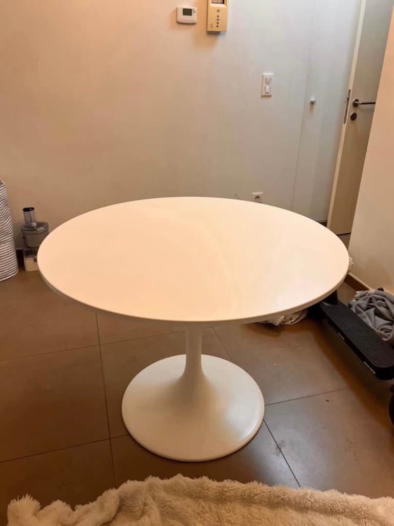 DOCKSTA table, blanc/blanc, 103 cm