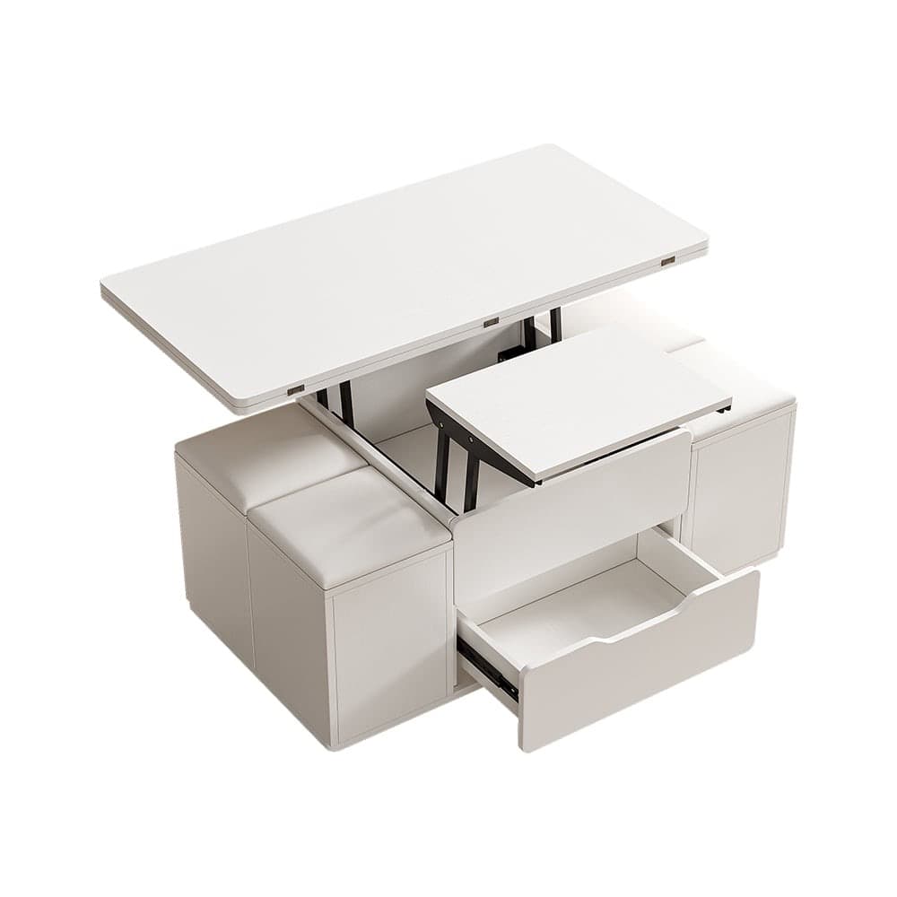 ÖSTAVALL table basse réglable, blanc, 90 cm
