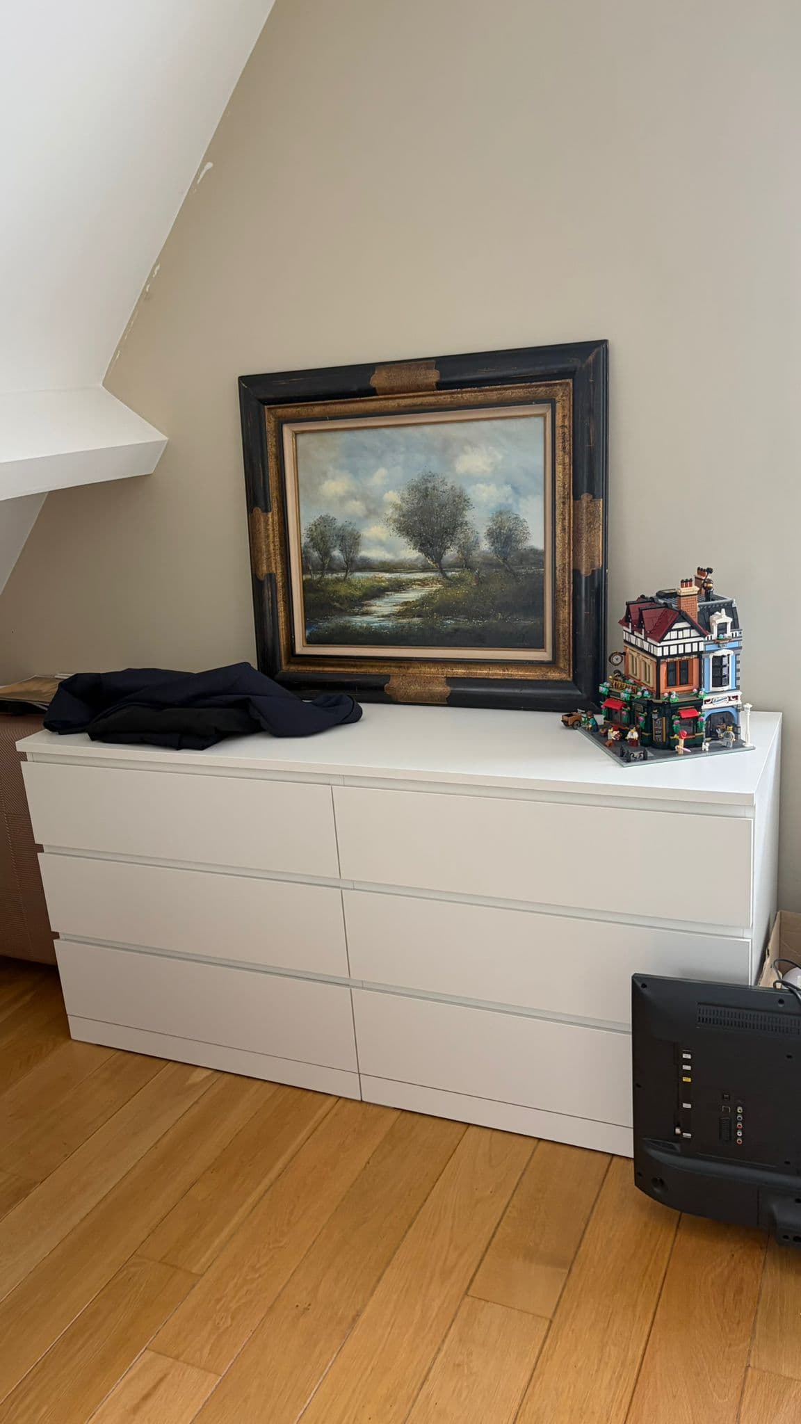 KULLEN chest of 6 drawers, white, 140x40x72 cm