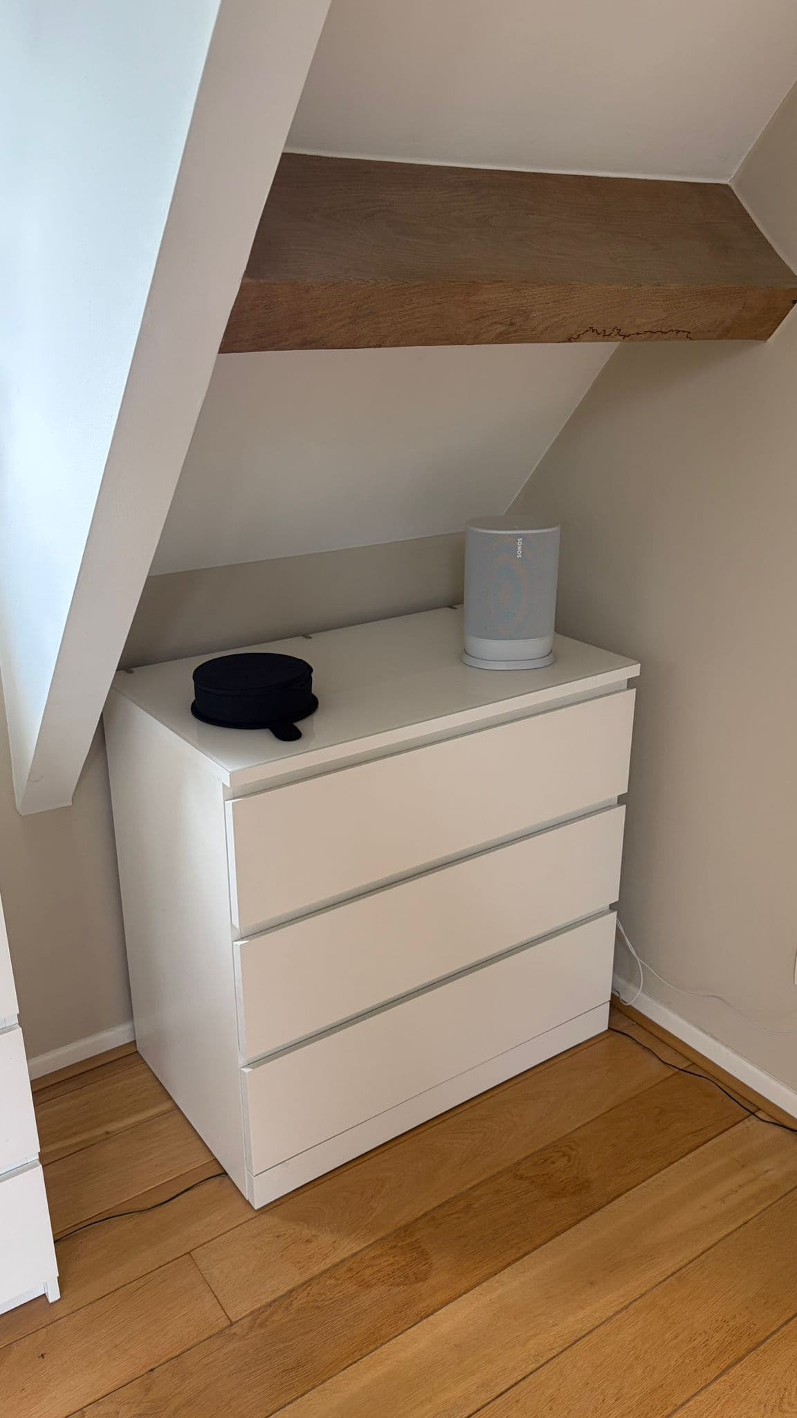 MALM chest of 3 drawers, white, 80x78 cm