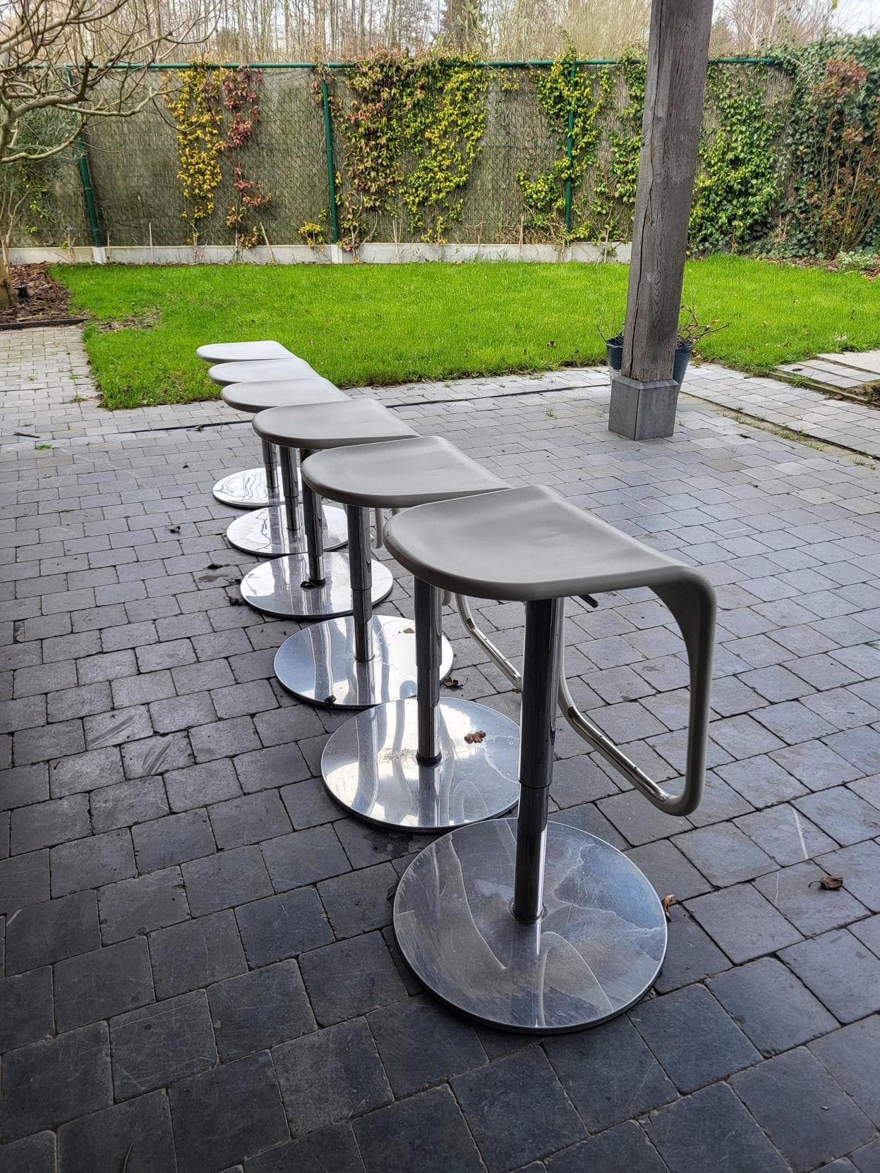 JANINGE Barkruk, wit