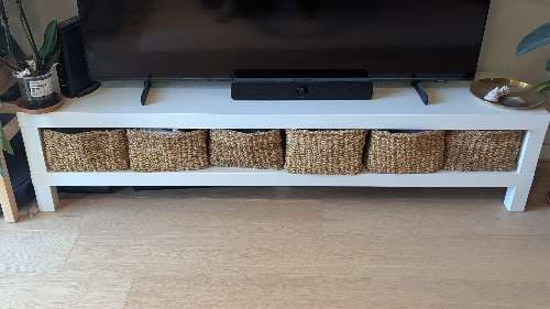 LACK TV bench, white, 160x35x36 cm