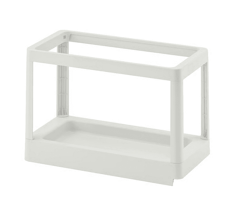 HÅLLBAR pull-out frame for waste sorting, light grey